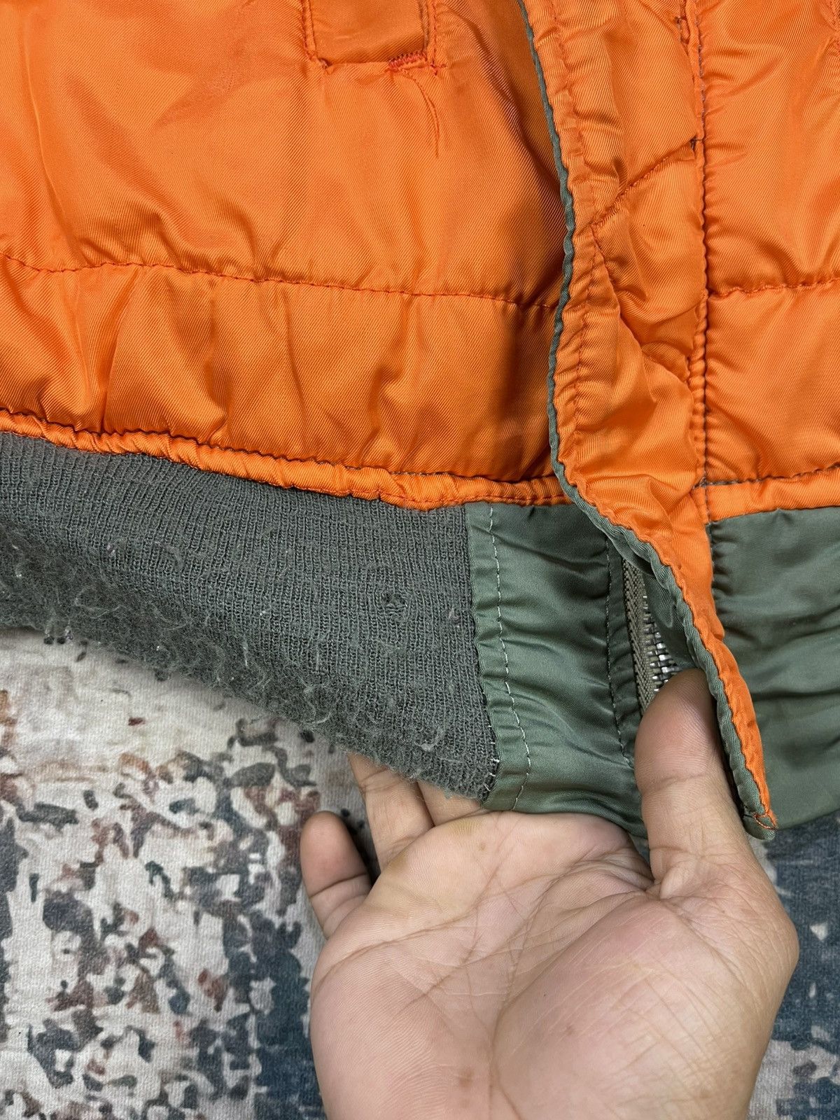 Alpha Industries Vtg Alpha Industries Type MA-1 Flying Bomber Jacket Size US L / EU 52-54 / 3 - 10 Thumbnail