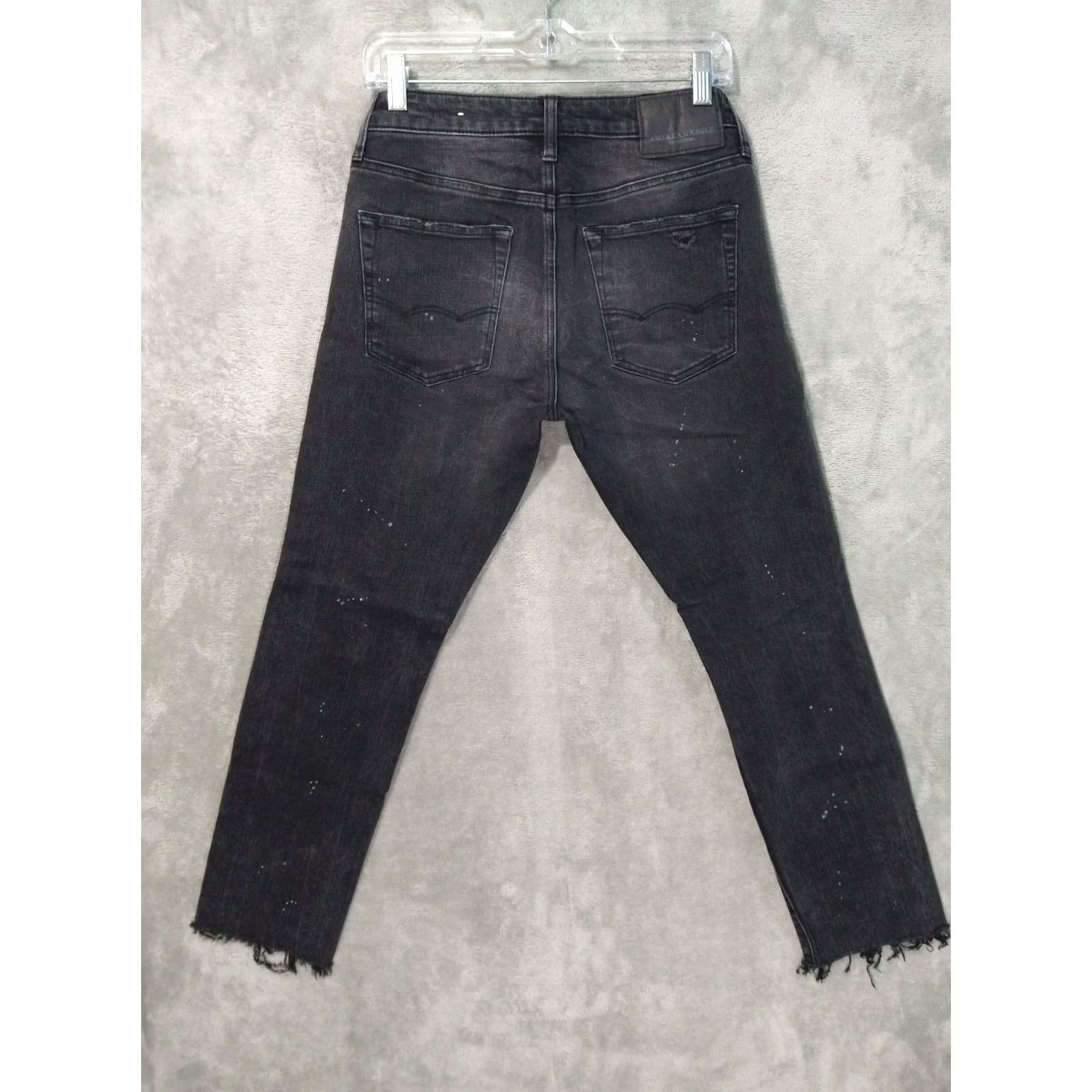 American Eagle Outfitters VINTAGE American Eagle Jeans Mens 28x30 Black Denim Extreme Flex 4 Slim Fit Distressed Signature (adapted to required rules) Size US 28 / EU 44 - 2 Thumbnail