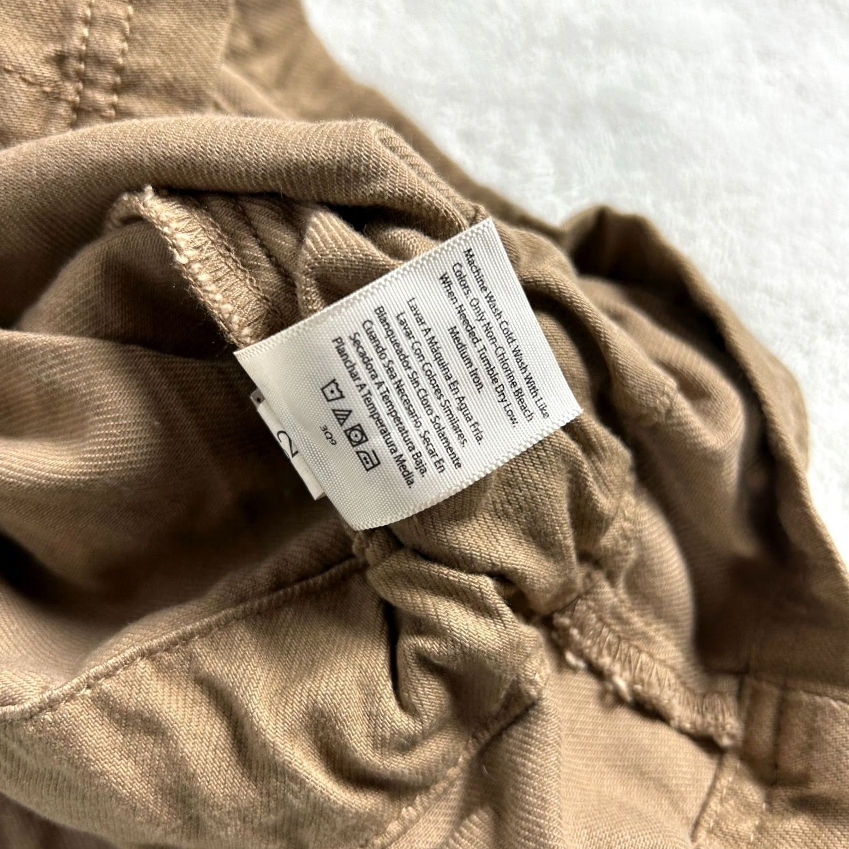 Vintage Time And Tru Jacket Womens XL Brown Utility Snap Front Pockets Drawstring Waist Size XL / US 12-14 / IT 48-50 - 5 Thumbnail