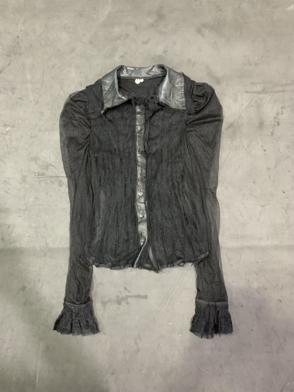 Japanese Brand 🖤BLACKFRIDAY🖤Vampire mesh & leather kmrii styled Size XS / US 0-2 / IT 36-38 - 10 Thumbnail