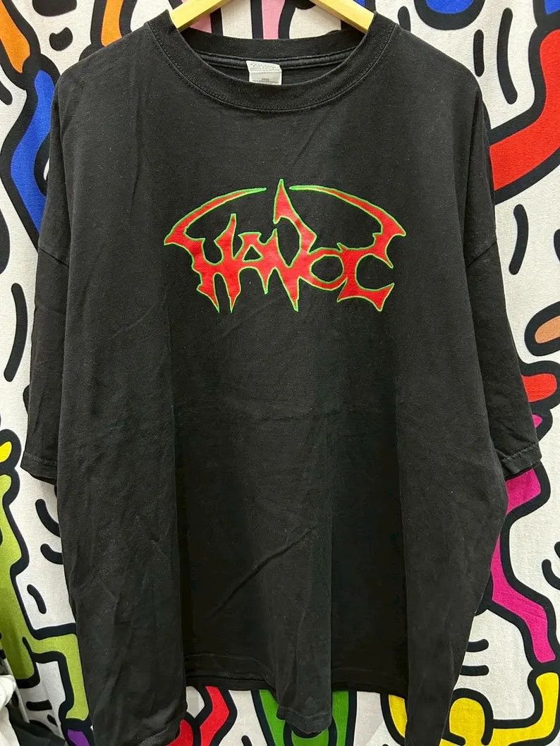 Vintage Vintage 90s Havoc Metal band tshirt size 3XL Size US XXL / EU 58 / 5 - 2 Thumbnail