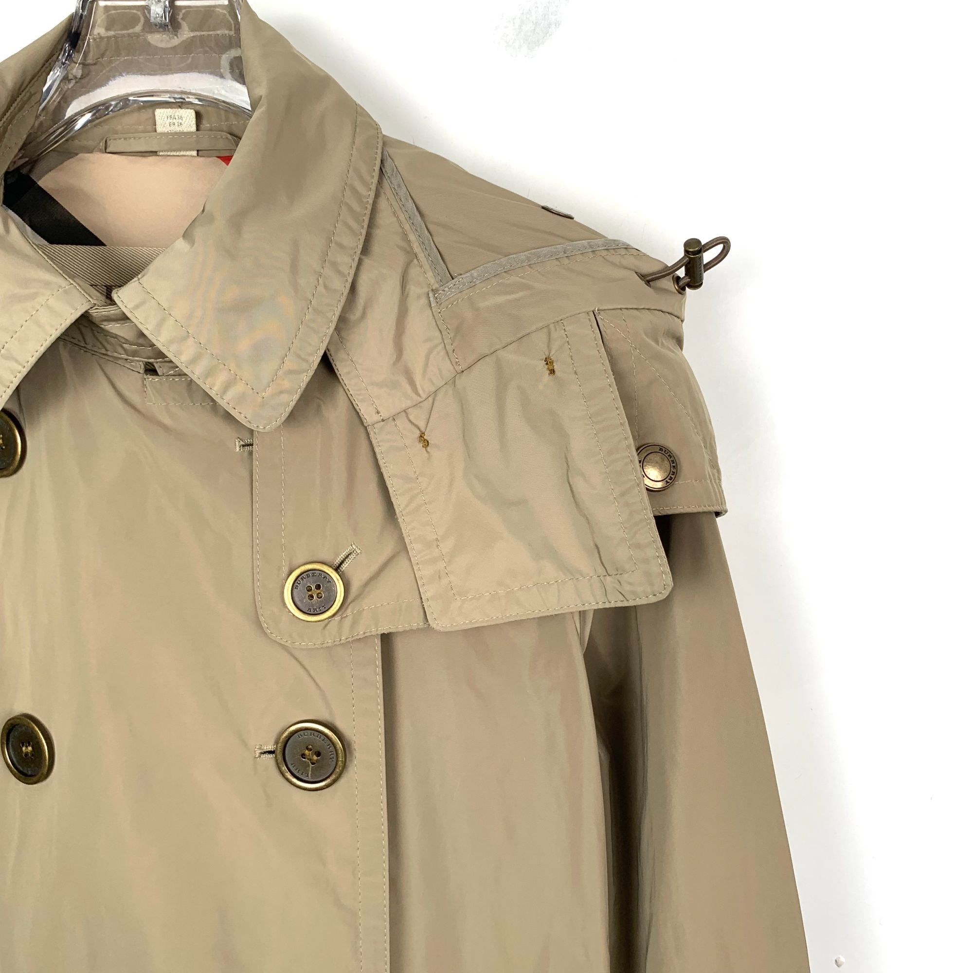 Burberry Burberry Brit Classic Double-Breasted Trench Coat In Khaki W Size XS / US 0-2 / IT 36-38 - 7 Thumbnail
