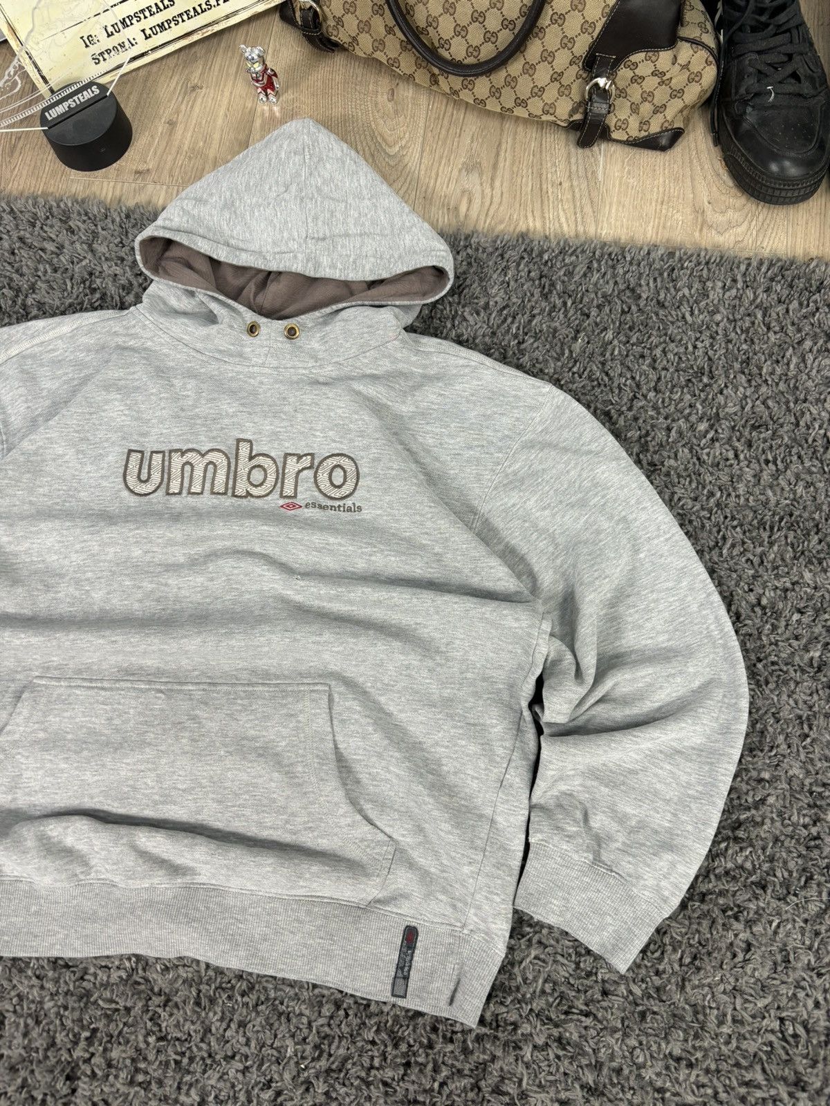Japanese Brand × Umbro × Vintage Japanese Big Logo Boxy Hoodie Umbro Y2K Ninja Distressed Size US XL / EU 56 / 4 - 2 Thumbnail