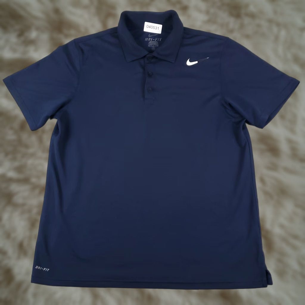 Nike Nike Golf Polo Shirt Mens Medium Blue Swoosh Logo Short Sleeve Core Comfort Regular Fit Casual Sport Size US M / EU 48-50 / 2 - 1 Thumbnail
