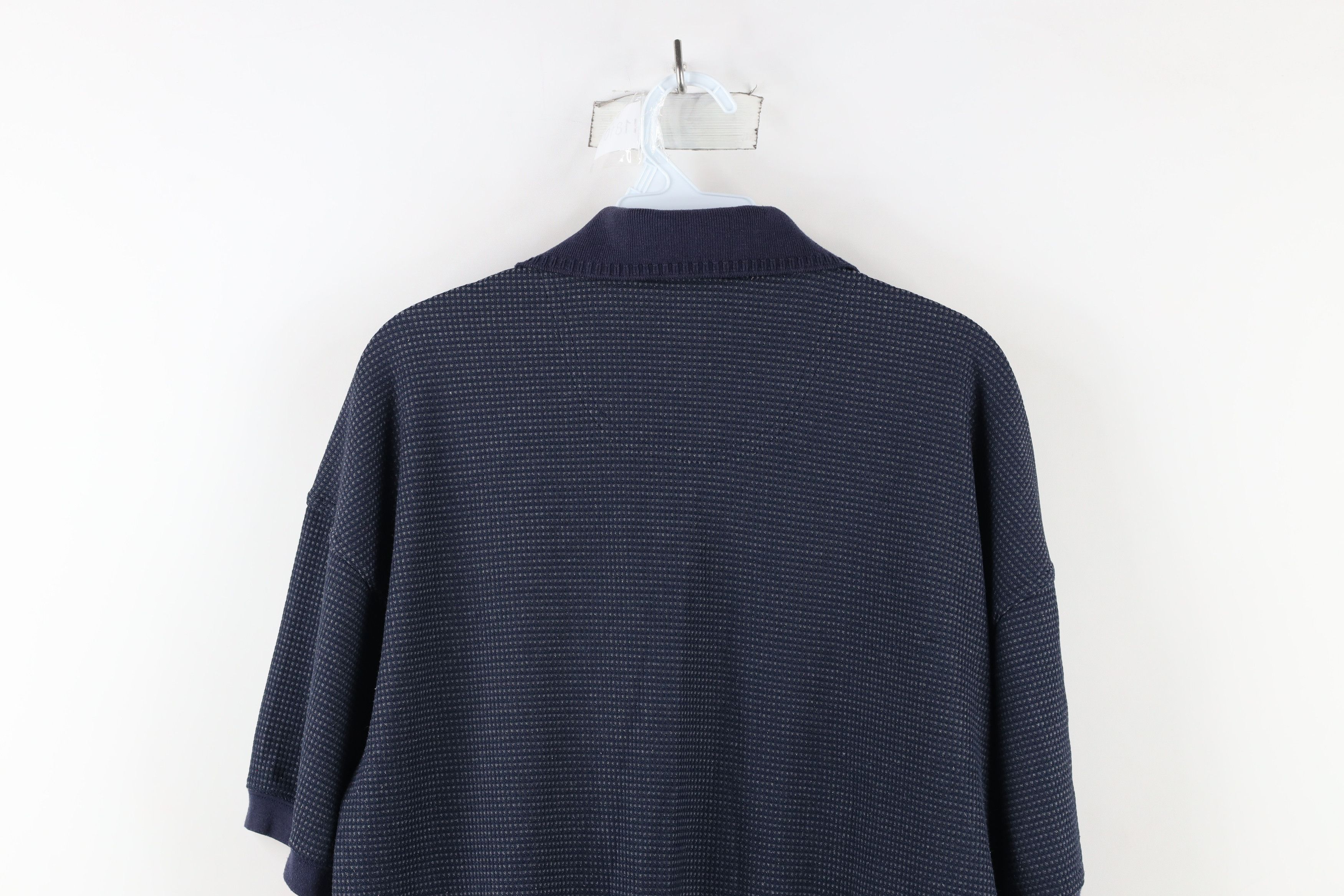 Vintage Vintage 90s Streetwear Collared Pullover Polo Shirt Blue Size US L / EU 52-54 / 3 - 8 Thumbnail