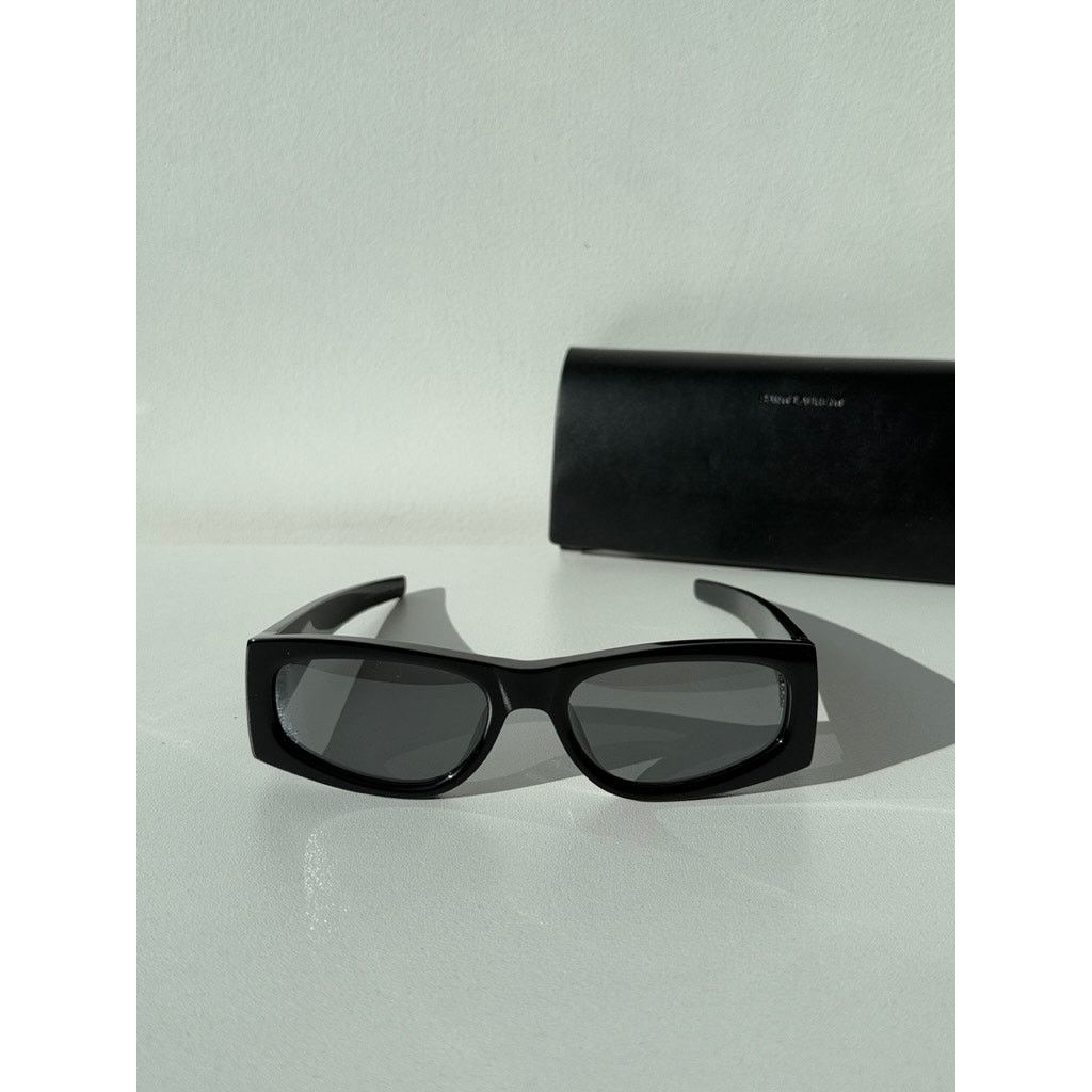 Saint Laurent Paris NEW Saint Laurent SLM140/F Black Silver Sunglasses $580 Size ONE SIZE - 10 Thumbnail