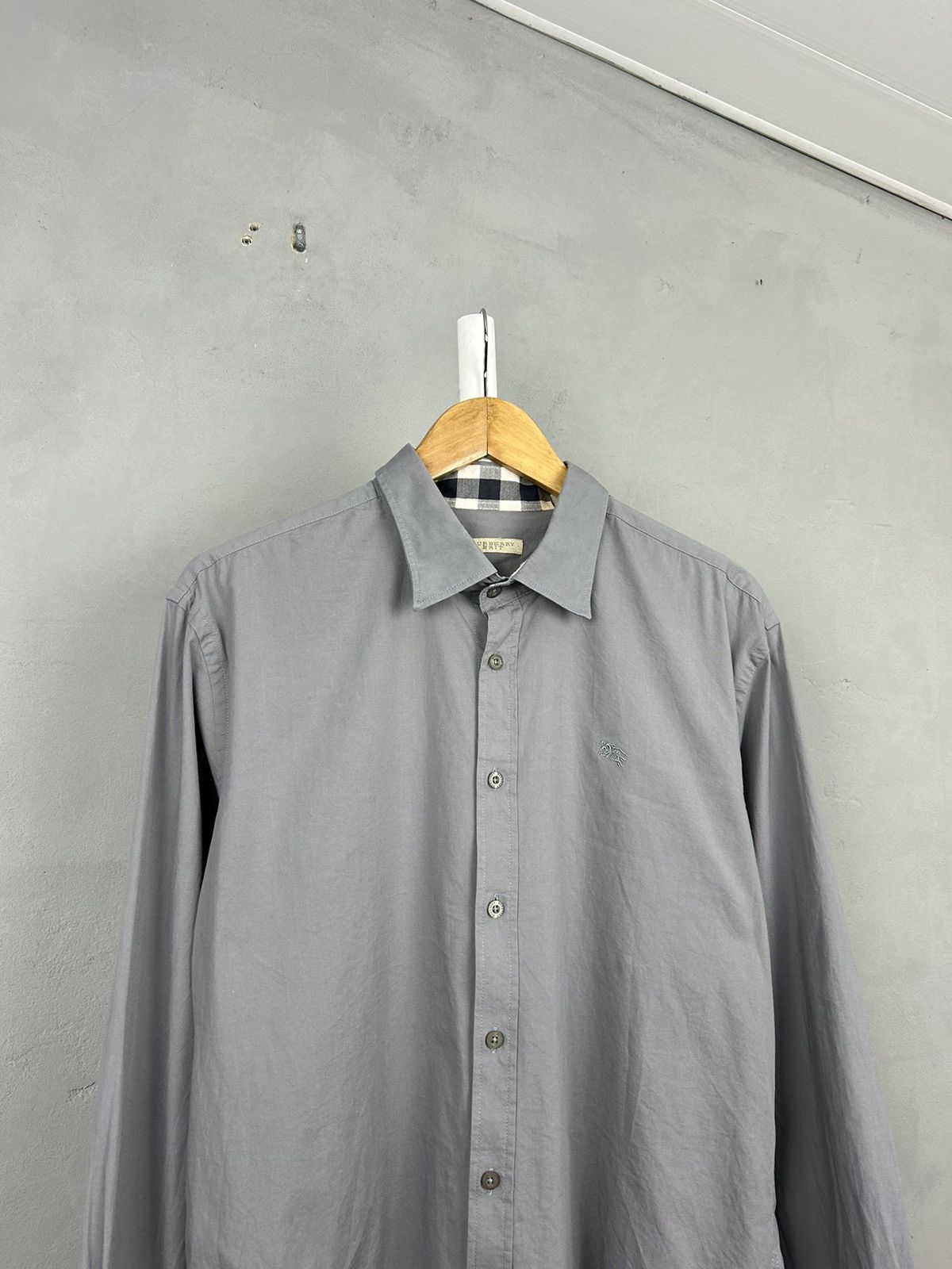 Burberry Burberry Button Up Shirt Grey Size US L / EU 52-54 / 3 - 2 Thumbnail