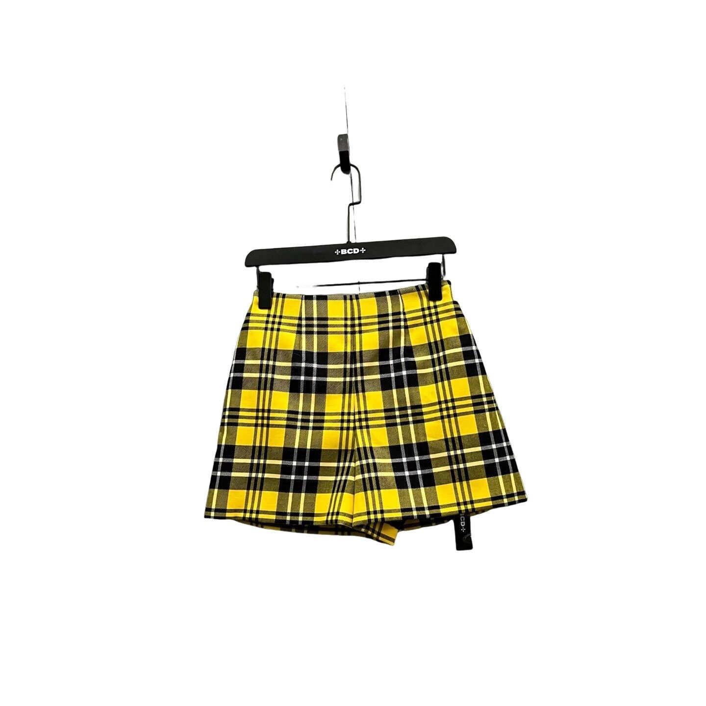 Christian Dior Monsieur Christian Dior Yellow Plaid Shorts Size 34 Size 25" / US 0 / IT 36 - 1 Thumbnail