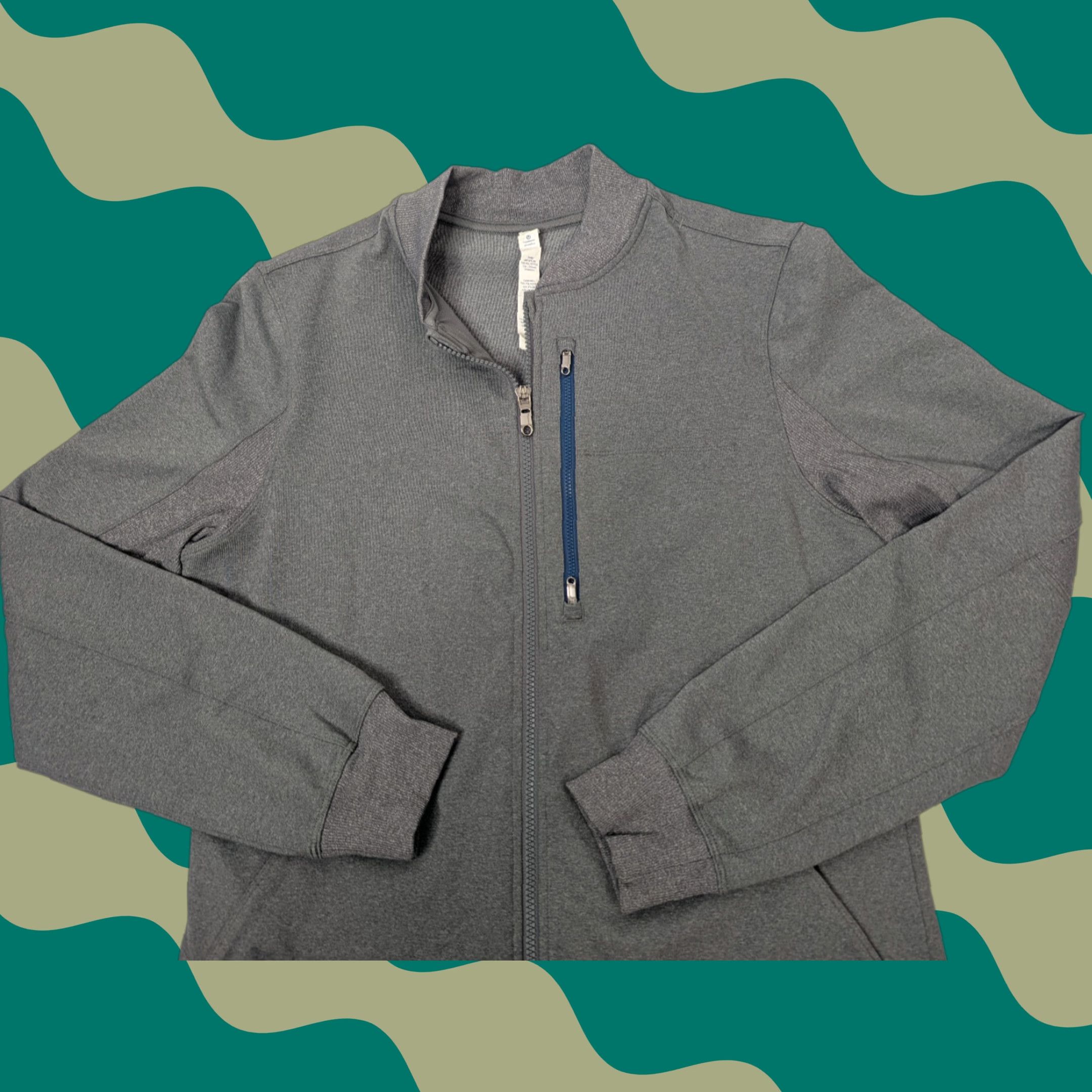 Lululemon Lululemon Six Pack Jacket Mens Size M Grey Full Zip Stretch Track Long Sleeve Activewear Jacket M Grey Six Pack Size US M / EU 48-50 / 2 - 1 Thumbnail