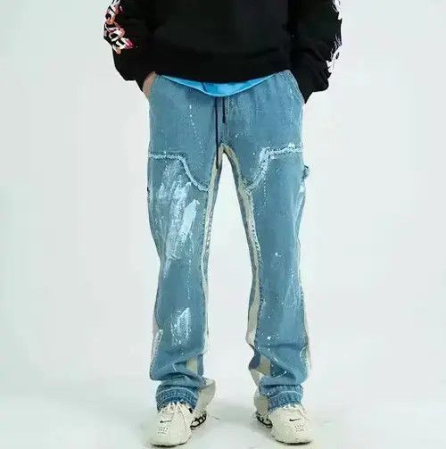 Jean Reconstructed Splatter Denim Pants Size US 32 / EU 48 - 4 Thumbnail