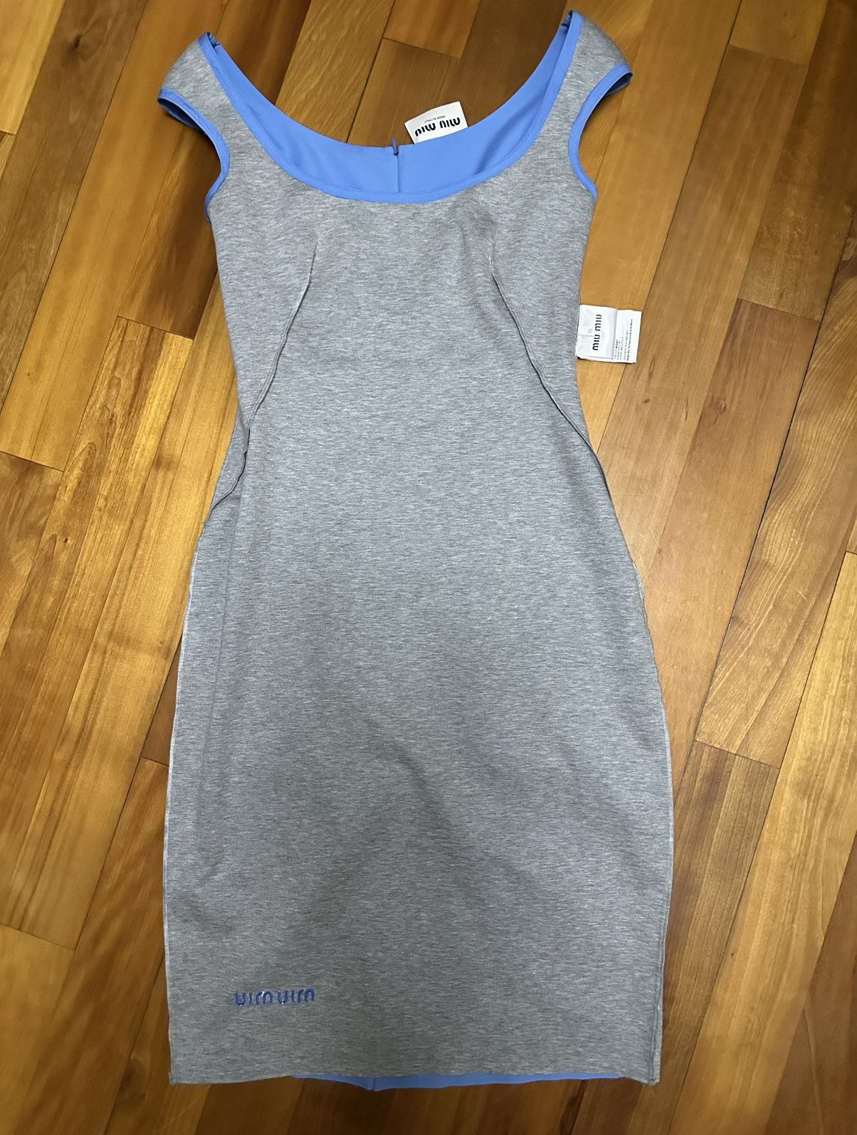 Miu Miu MIU MIU Cap-Sleeve Poplin Dress Size XS / US 0-2 / IT 36-38 - 7 Thumbnail