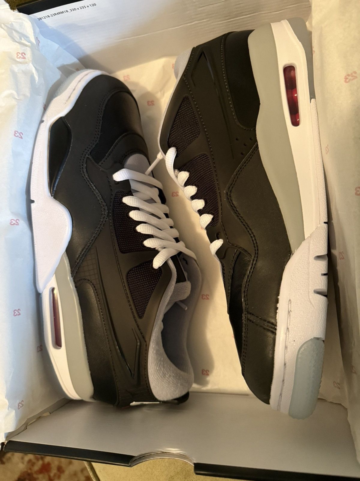 Jordan Brand Nike Air Jordan 4 Retro low RM PRM Black Metallic NEW OG Box Size US 10 / EU 43 - 10 Thumbnail