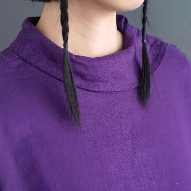 Kenzo KENZO Vintage purple small round neck shirt in early days Size M / US 6-8 / IT 42-44 - 5 Thumbnail