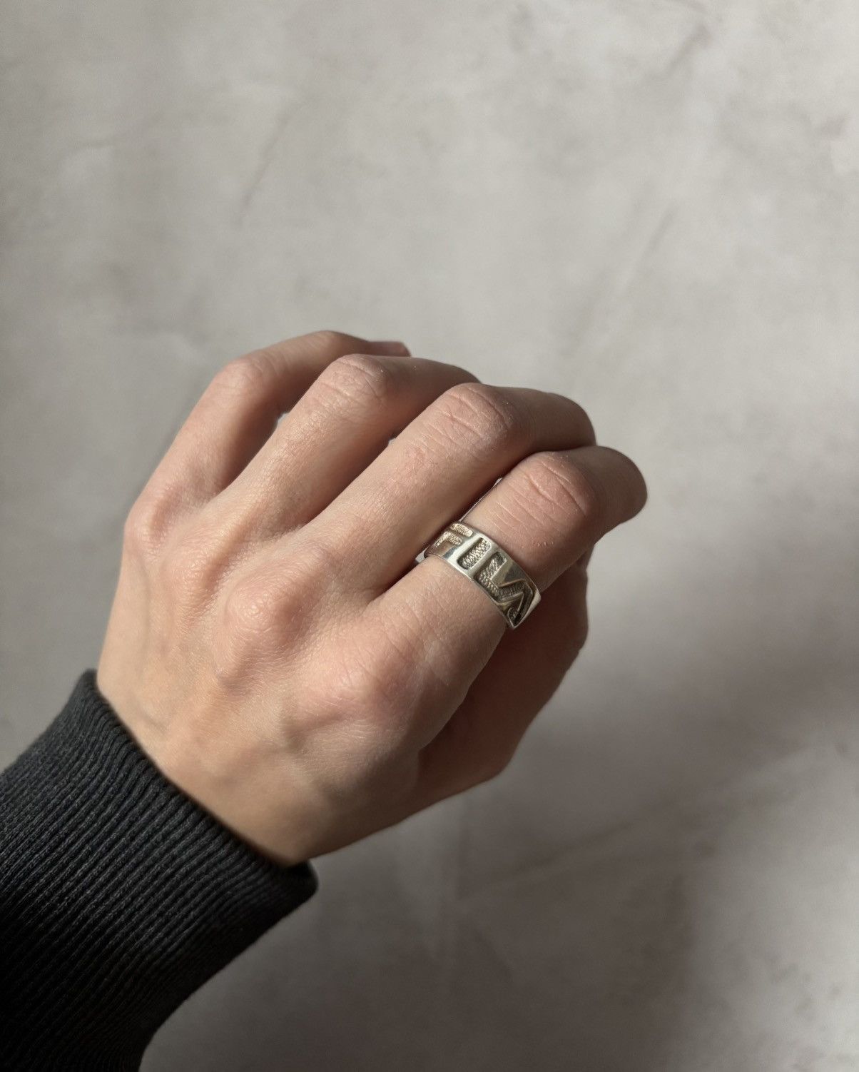 Fila × Sterling Silver × Vintage Fila Silver Brand Ring Signet Vintage Size ONE SIZE - 1 Thumbnail