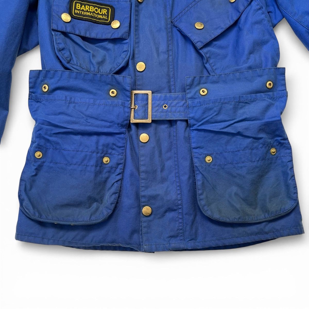 Barbour Rare Barbour international A7 Brass Cobalt Blue Waxed Jacket Size US M / EU 48-50 / 2 - 5 Thumbnail
