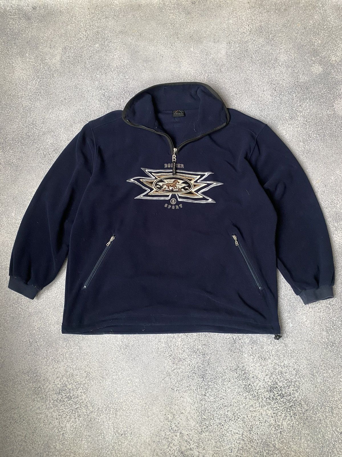 Bogner × Vintage Vintage VINTAGE BOGNER POLAR FLEECE 1/4 ZIP LARGE Size US L / EU 52-54 / 3 - 3 Thumbnail
