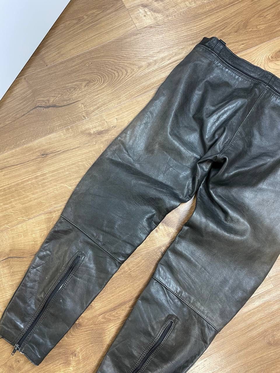 Genuine Leather × Vintage Vintage 90’s Y2K Style Racing Moto Bike Leather Pants Size US 34 / EU 50 - 16 Thumbnail