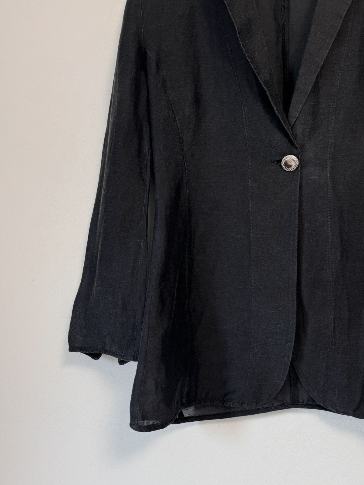 Emporio Armani Emporio Armani Vintage Blazer Jacket 90’s black Size L / US 10 / IT 46 - 4 Thumbnail