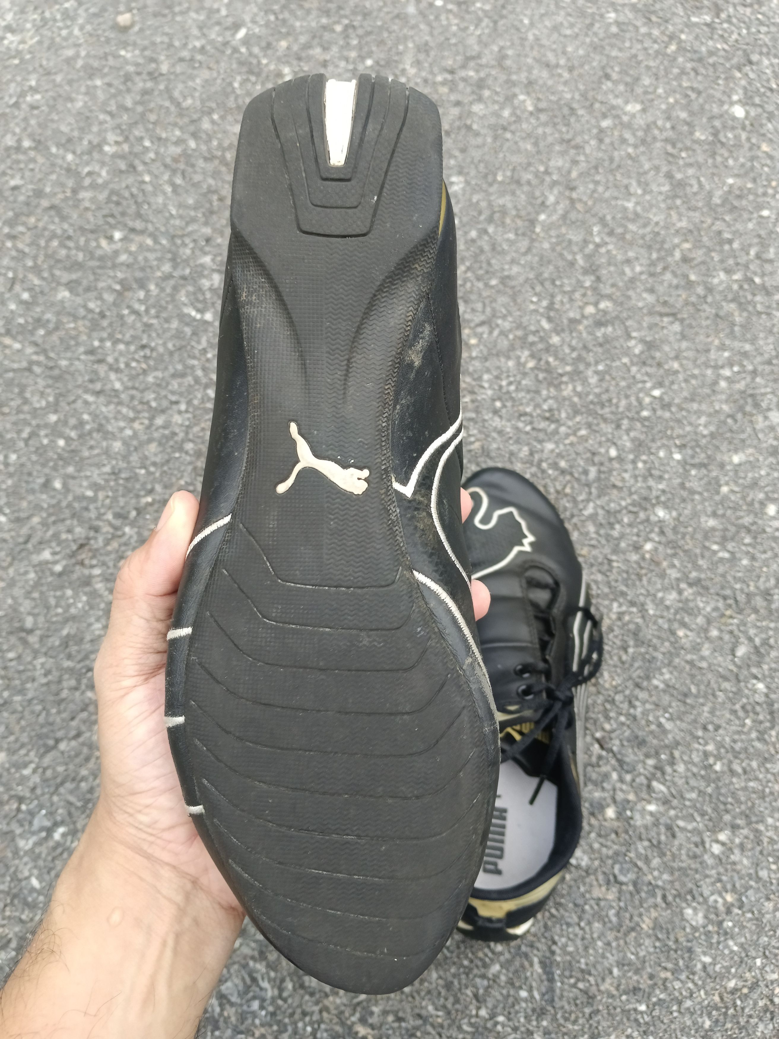Puma VINTAGE Y2K PUMA BLACK LEATHER Size US 10 / EU 43 - 6 Thumbnail