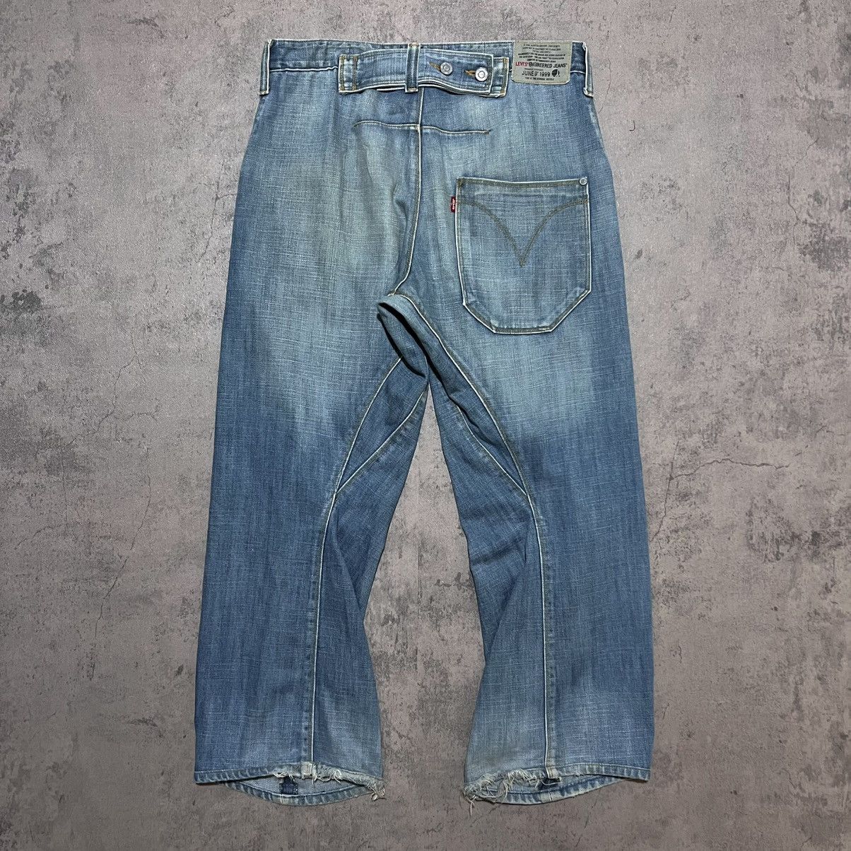 Levi's Levis Engineered Buttoned Back Denim Jeans Size US 32 / EU 48 - 6 Thumbnail