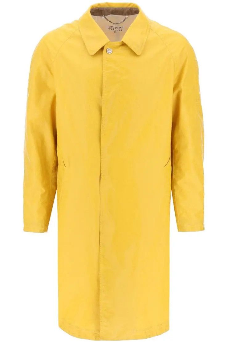 image of Maison Margiela O1S22I1N0124 Trench Coat In Yellow, Men's (Size Medium)