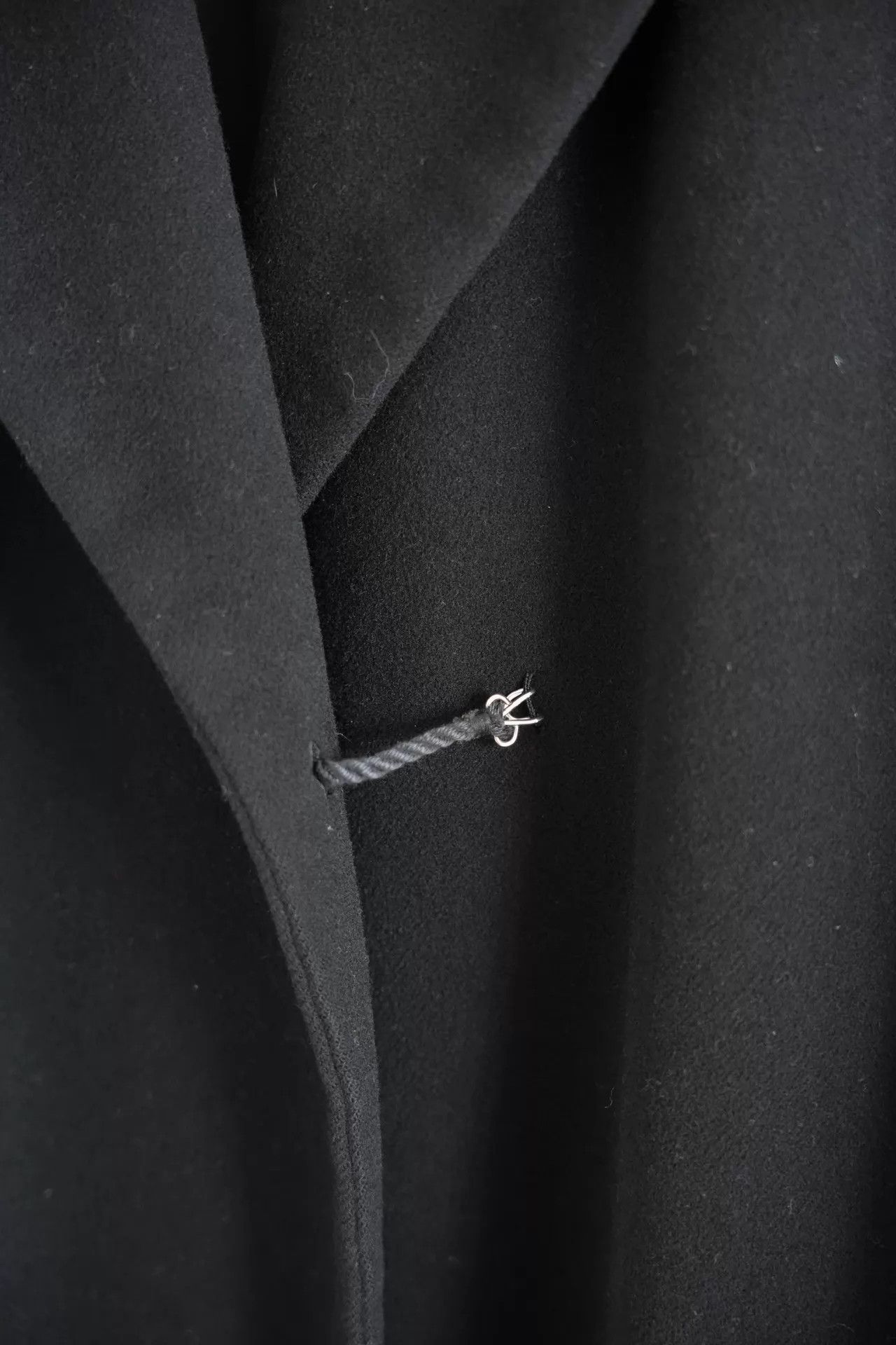 Yohji Yamamoto Yohji Yamamoto 05AW Femme Rope Hook Maxi Wool Coat Size US M / EU 48-50 / 2 - 4 Thumbnail