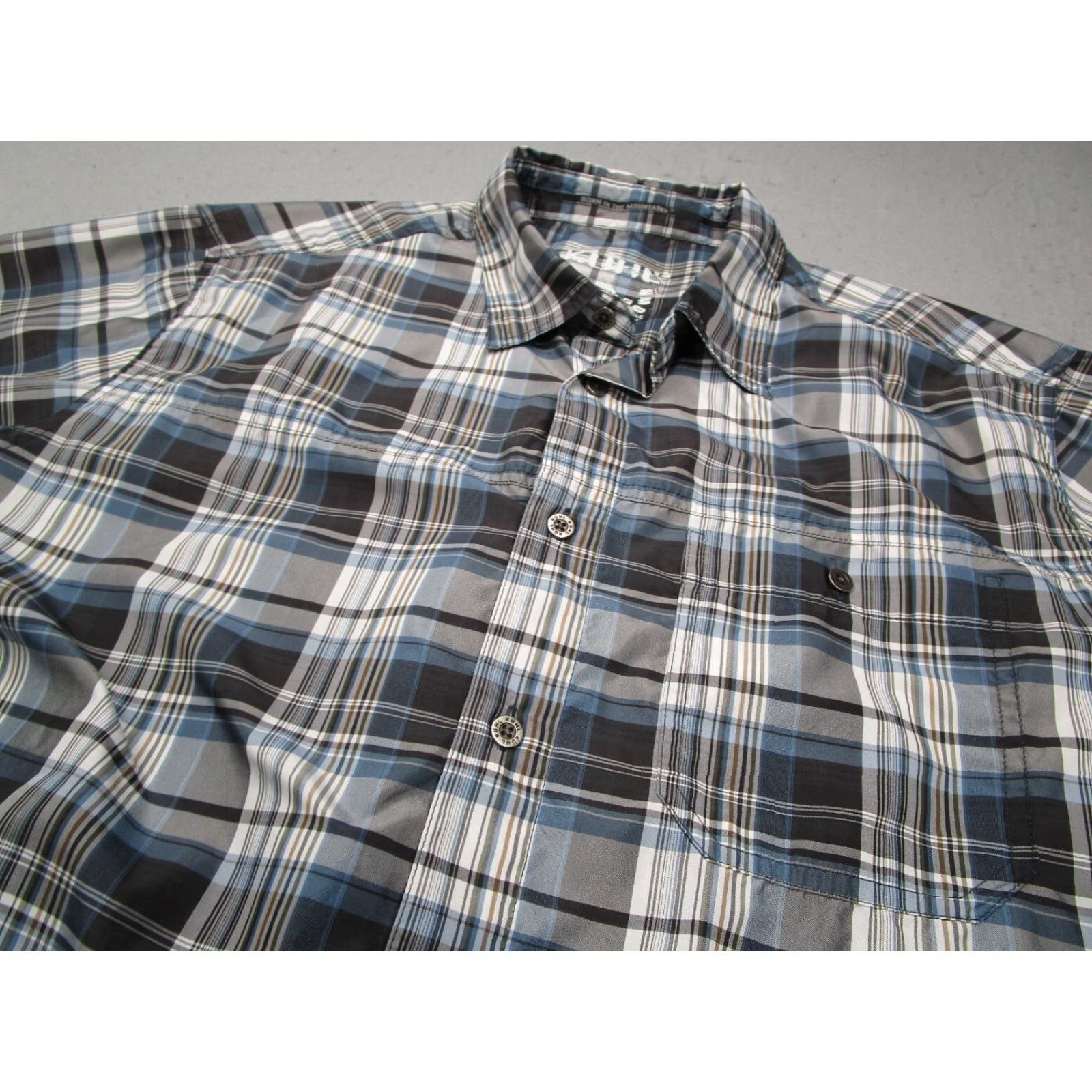Logo 7 KUHL Shirt Mens Large Blue Plaid Button-Up Outdoor Workwear Logo Size US L / EU 52-54 / 3 - 2 Thumbnail