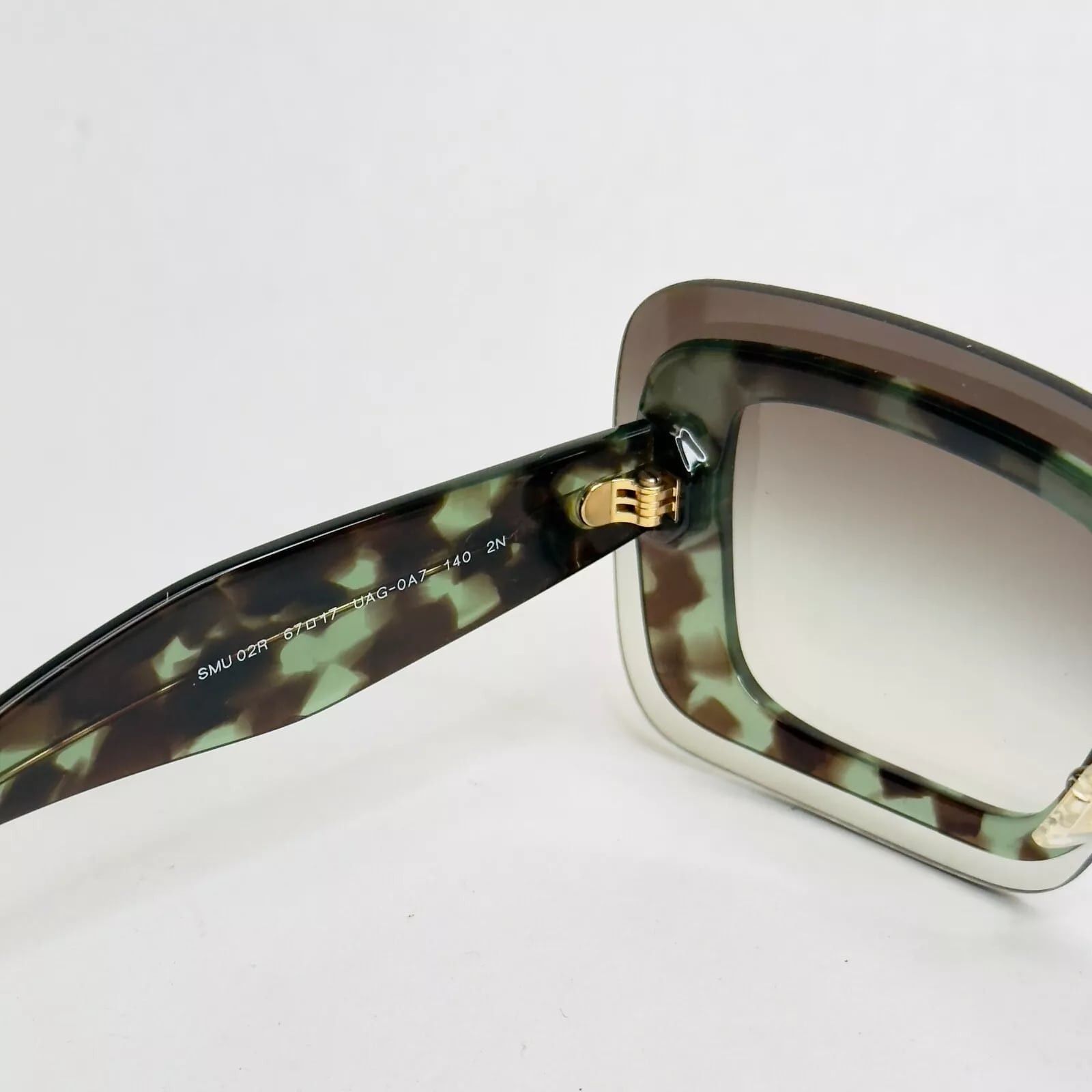 Miu Miu MIU MIU REVEAL MU02RS Transparent Green Brown Sunglasses 02R Size ONE SIZE - 4 Thumbnail