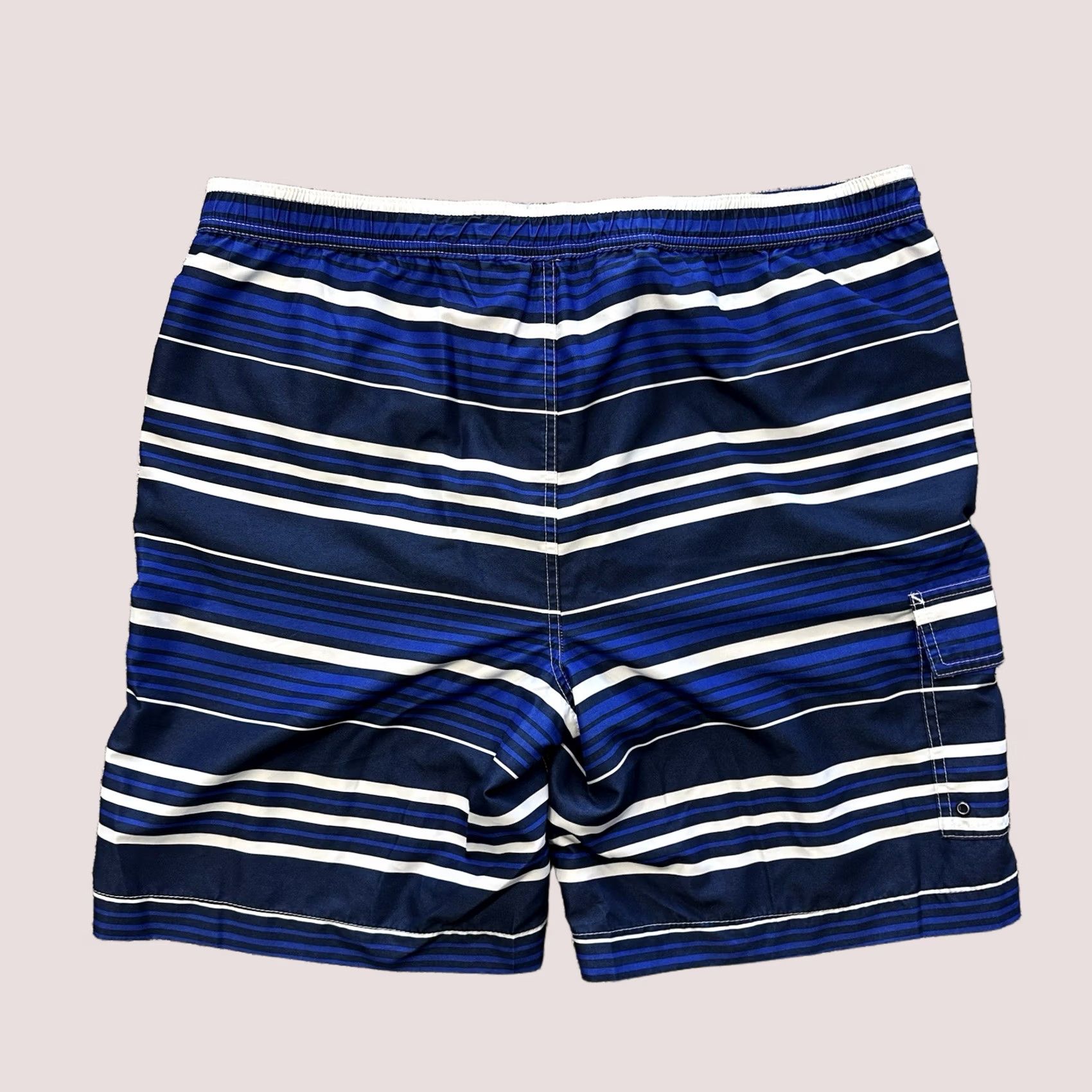 Chaps Chaps Stripped Navy Blue XL Boardshorts Trunks Shorts Pockets Lined Mens Size US 36 / EU 52 - 1 Thumbnail