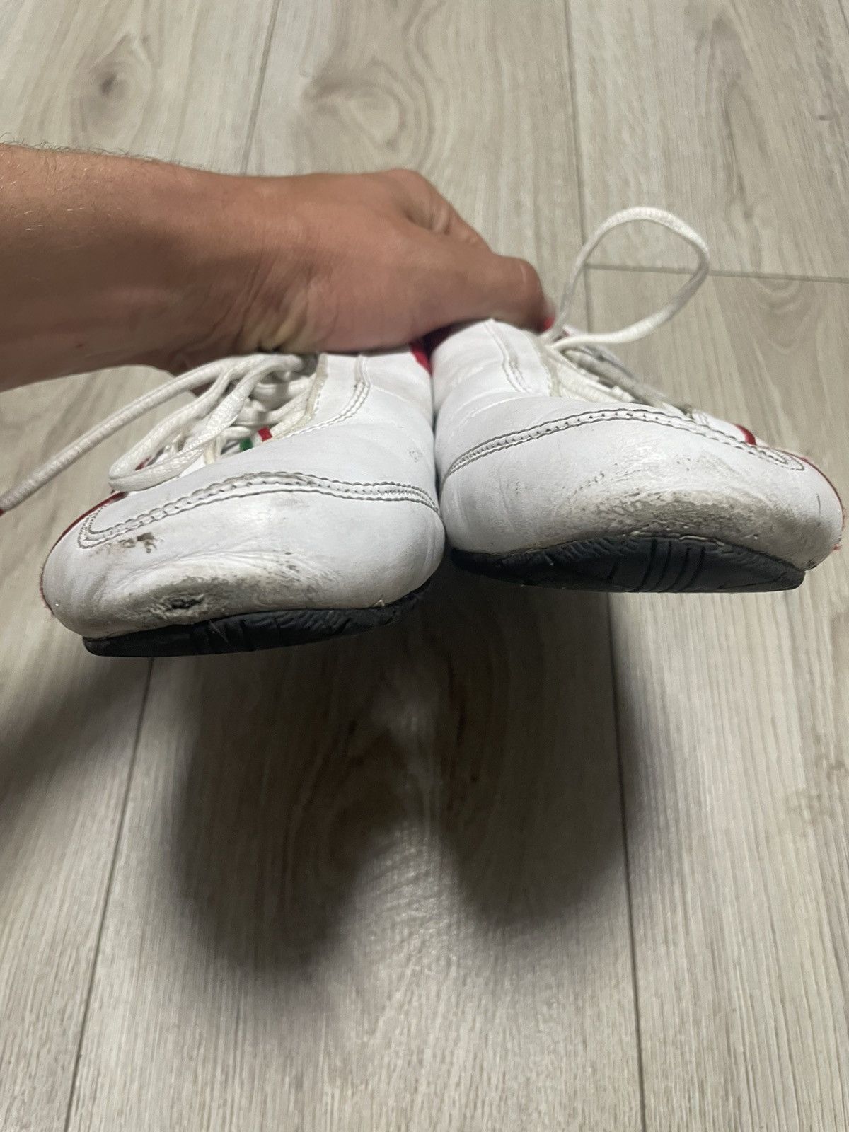 Ferrari × Puma × Vintage Vintage 00s Puma Ferrari Speed Cat F1 Red Leather Shoes Rare Size US 7.5 / EU 40-41 - 3 Thumbnail