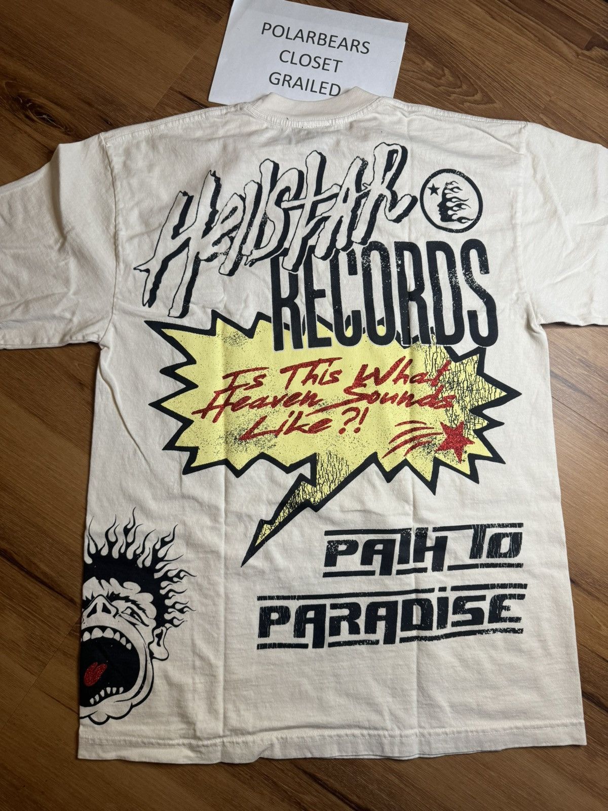 HELLSTAR Hellstar Records Tee Cream Size US S / EU 44-46 / 1 - 3 Thumbnail