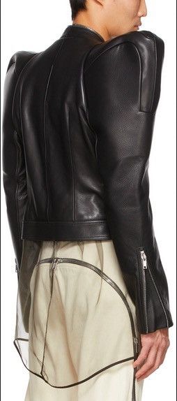 Rick Owens NEVER WORN/ Rick Owens Black Kunst Leather Jacket Size US M / EU 48-50 / 2 - 3 Thumbnail