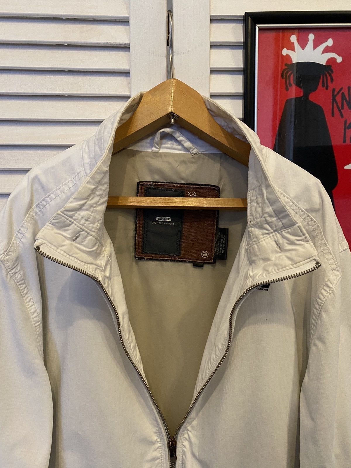 G-Star Vintage Bomber Jacket J-Star Raw Button Zip Casual Style Size US XL / EU 56 / 4 - 7 Thumbnail