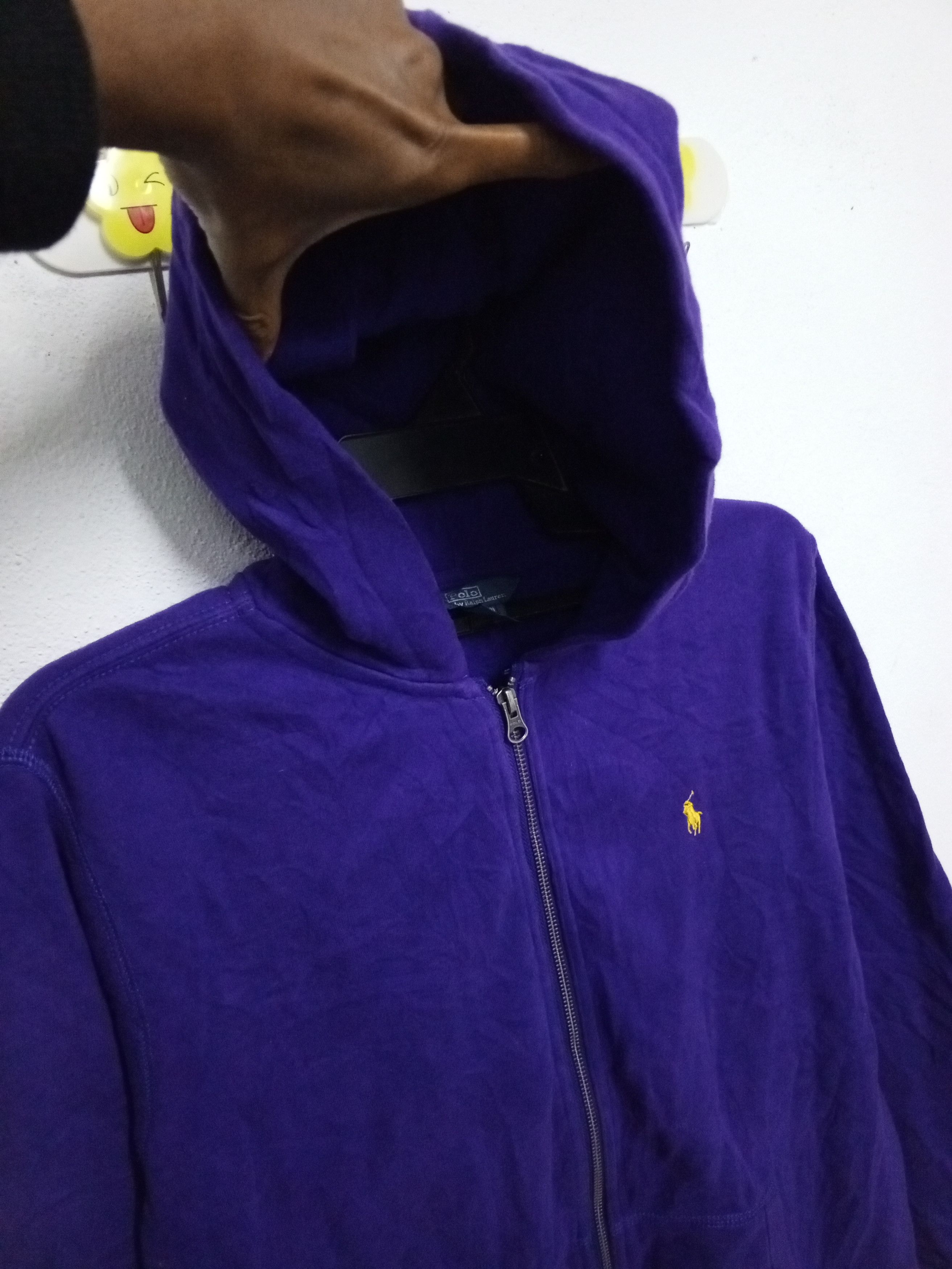 Polo Ralph Lauren Y2K POLO RALPH LAUREN HODDIES ZIPPER PONY YELLOW Size US L / EU 52-54 / 3 - 4 Thumbnail
