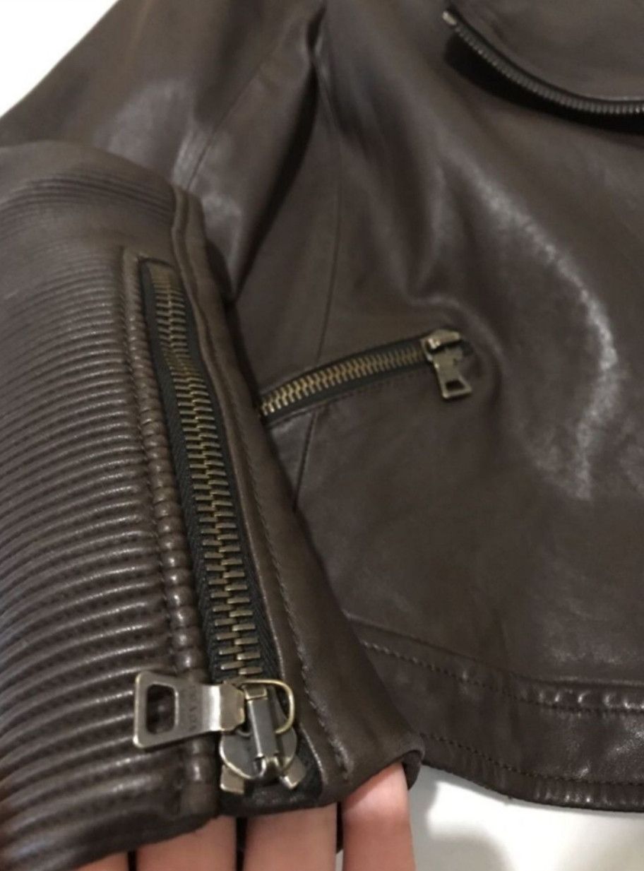 Prada Prada Leather Biker Jacket Size M / US 6-8 / IT 42-44 - 2 Thumbnail