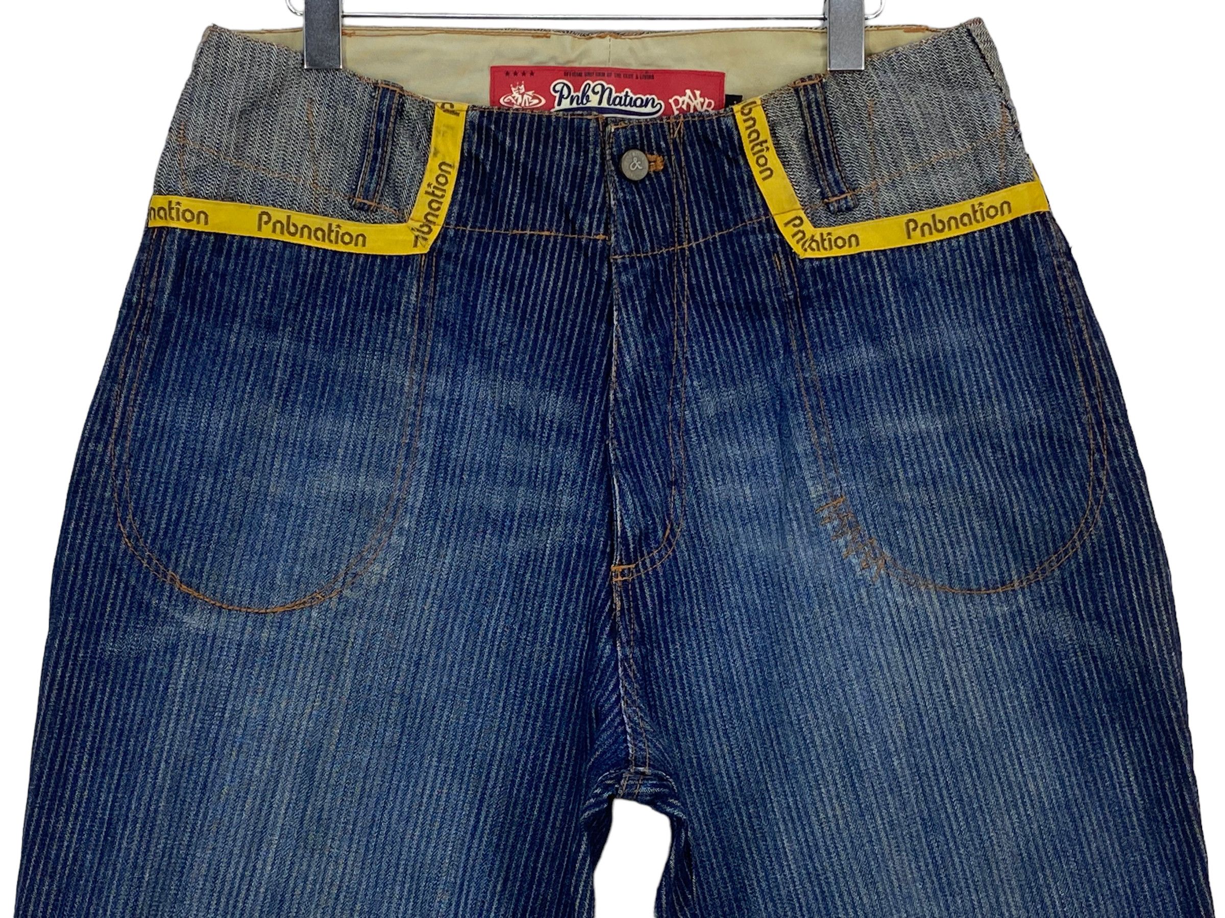 Japanese Brand PNB Nation Pants Hip Hop Baggy Skateboards Jeans Size US 34 / EU 50 - 7 Thumbnail