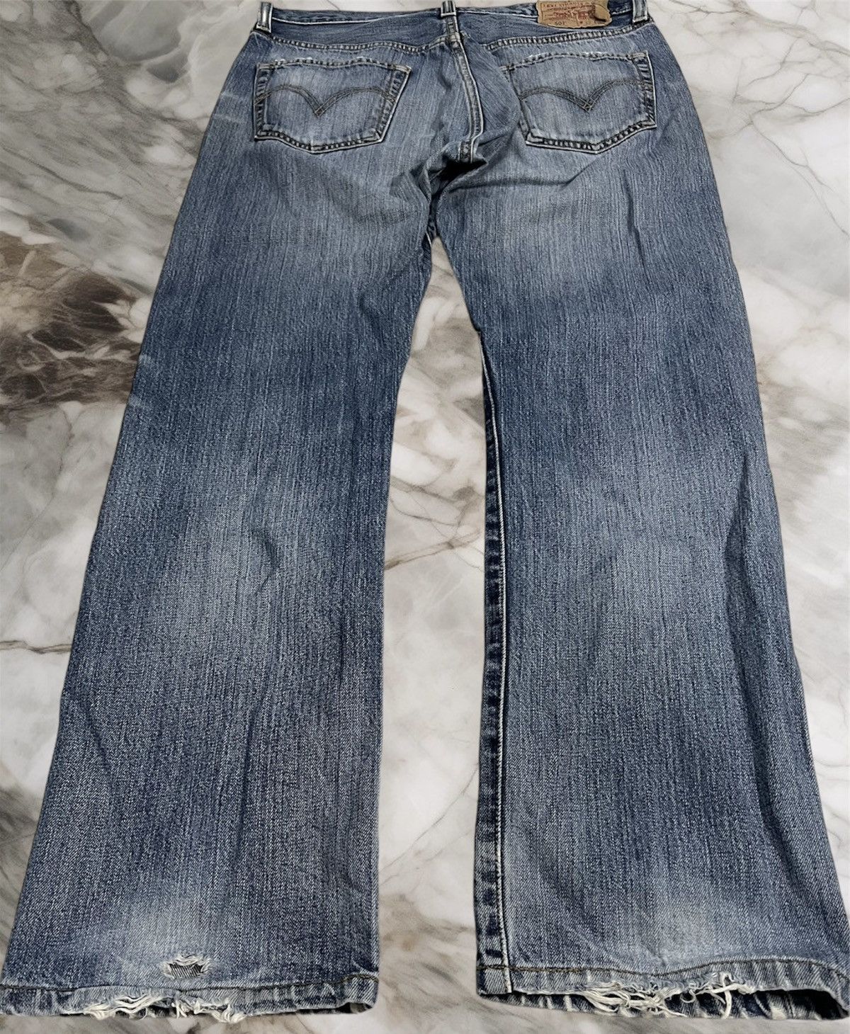 If Six Was Nine × Levi's 💥Baggy💥Vintage Levis 501 Distressed Jeans Size US 33 - 2 Thumbnail