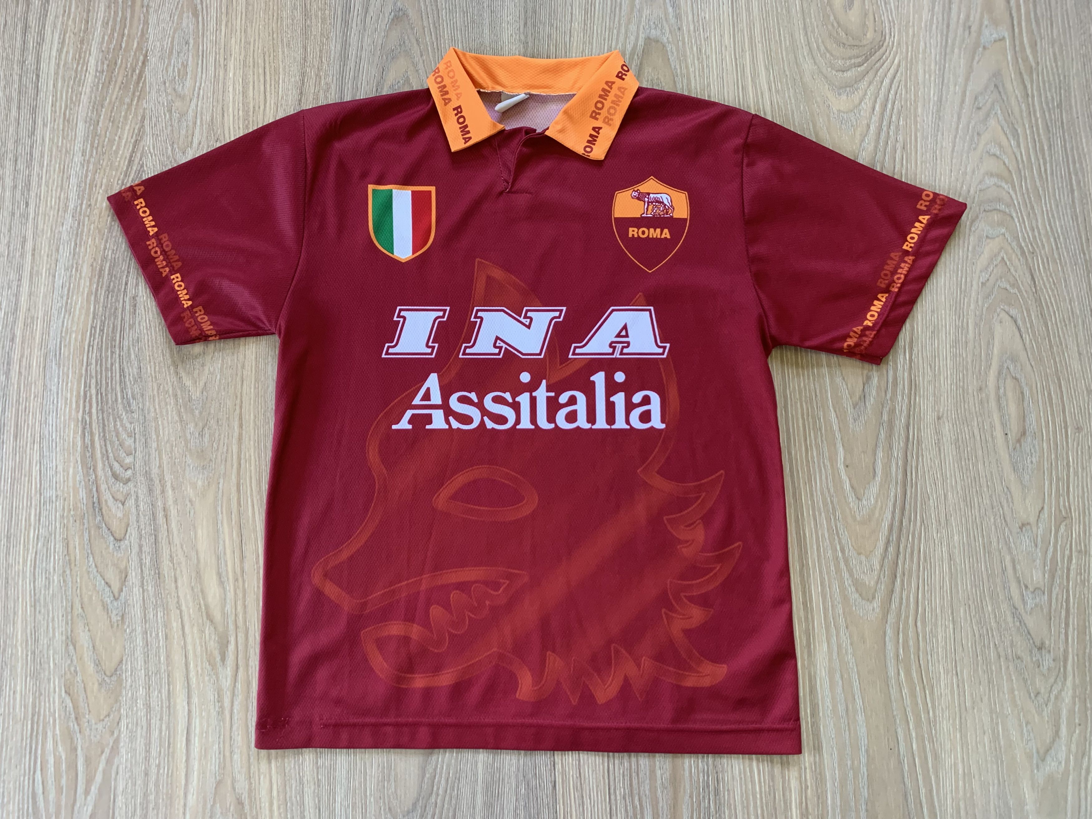 Other Mens Vintage AS Roma Totti Soccer Jersey Home Italy Size US M / EU 48-50 / 2 - 2 Thumbnail