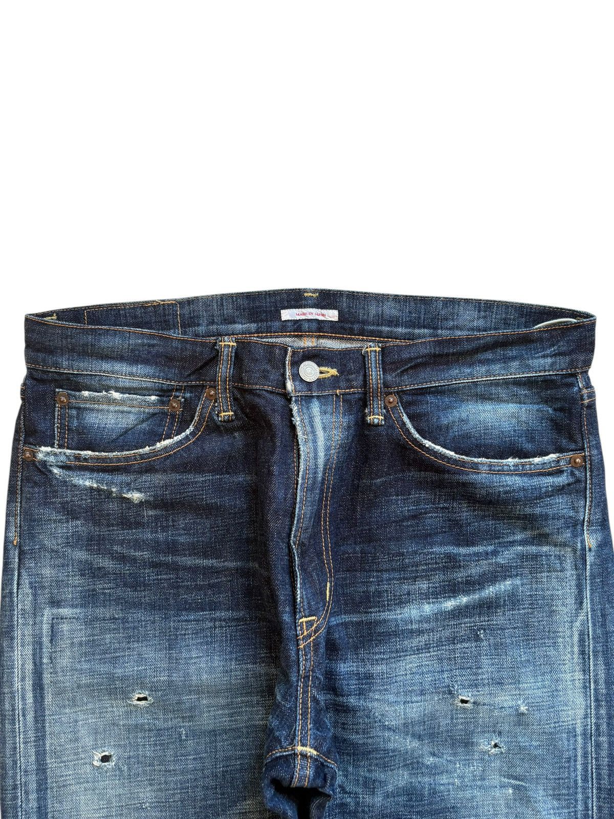 Eternal Vintage Eternal Patches Mud Wash Distressed Loose Jeans Size US 35 - 4 Thumbnail