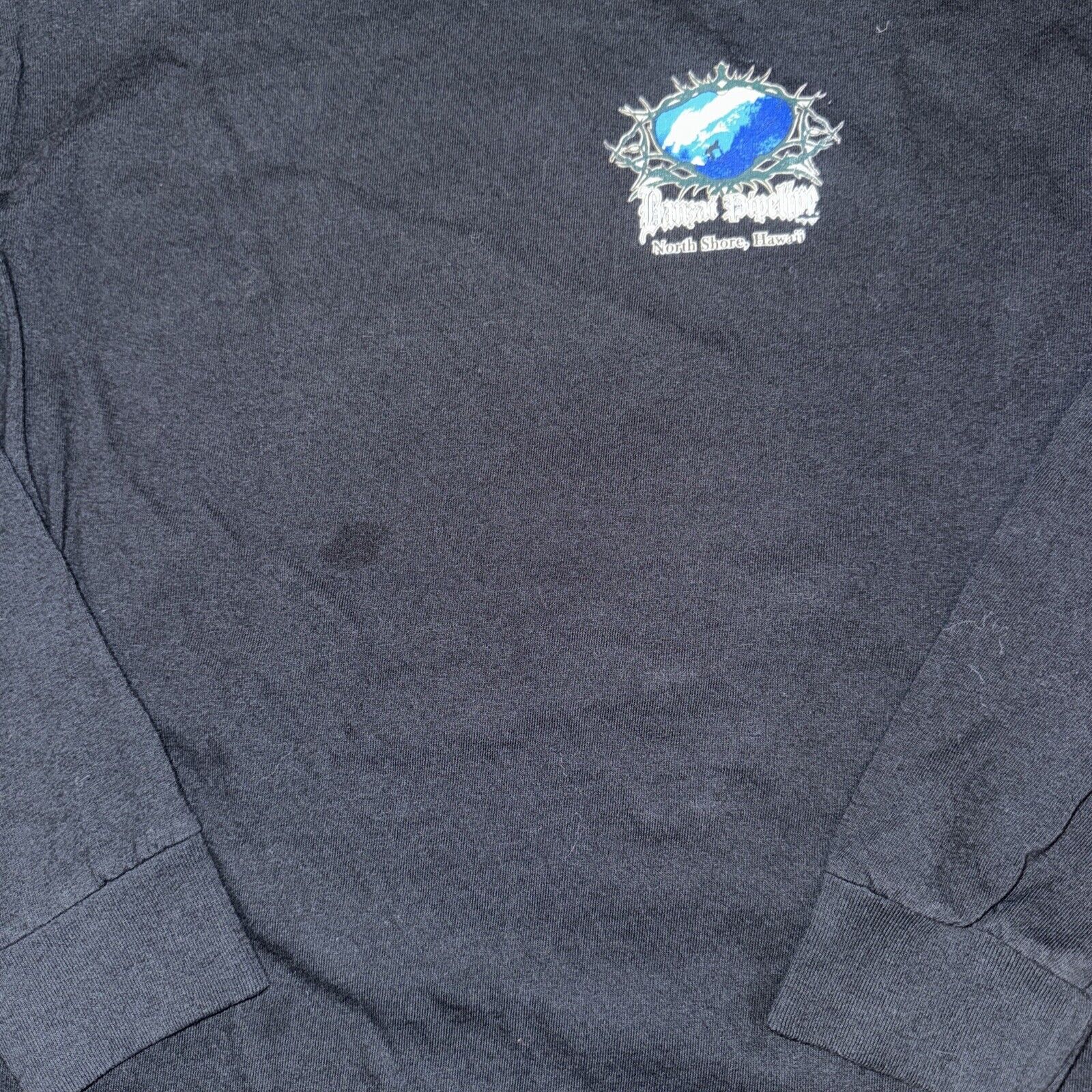 Band Tees × Vintage North Shore Hawaii Long Sleeve Shirt Black Medium 18x22 Size US M / EU 48-50 / 2 - 4 Thumbnail
