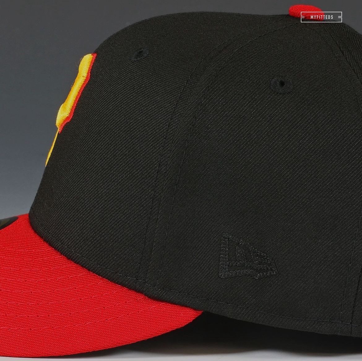MyFitteds 7 1/4 PNC PARK HOME OF THE PiTTSBURGH PiRATES RED ViSOR 5950 Size ONE SIZE - 6 Thumbnail