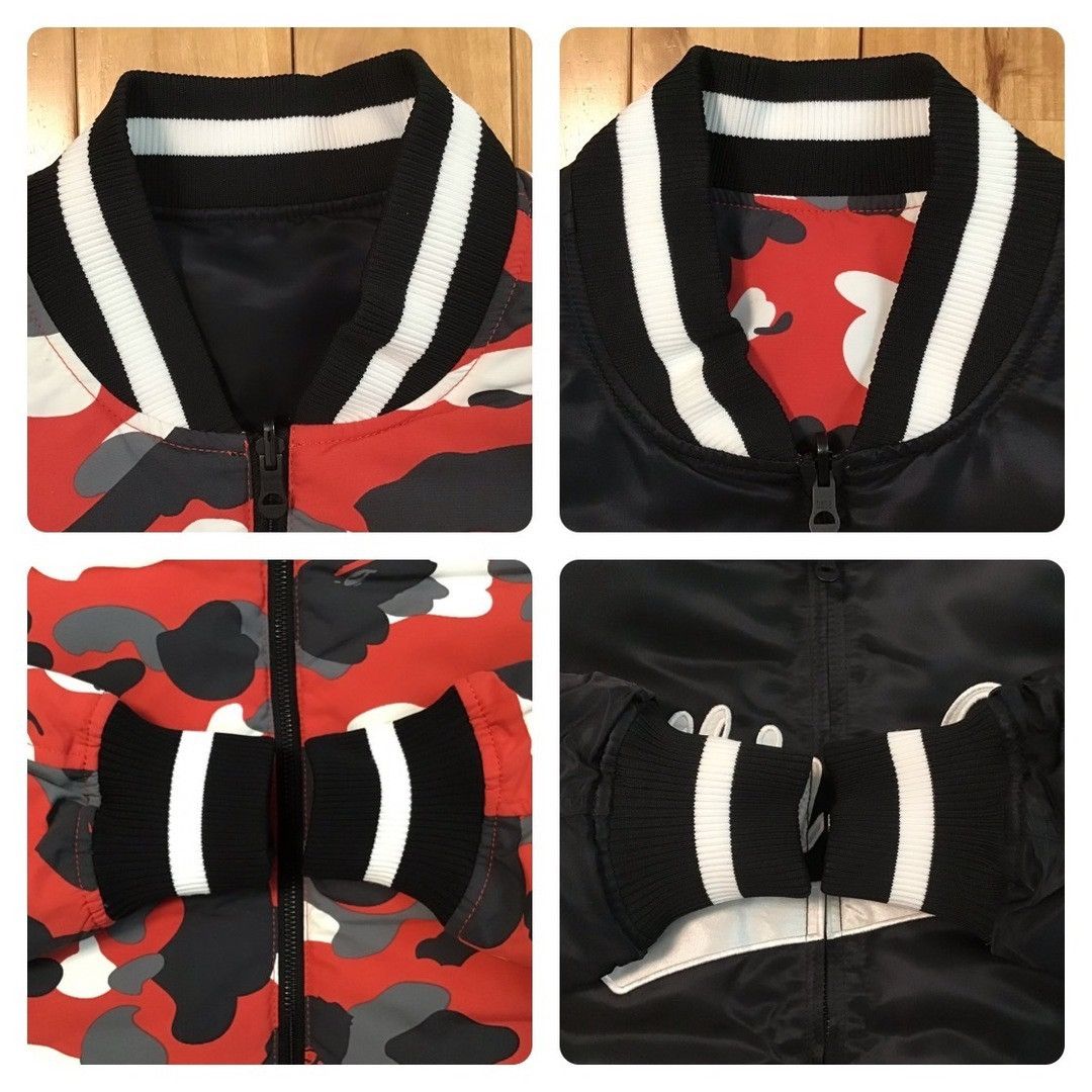 Bape 🔥Reversible🔥 BAPE camo MA-1 bomber puffer down jacket APE Size US M / EU 48-50 / 2 - 7 Thumbnail