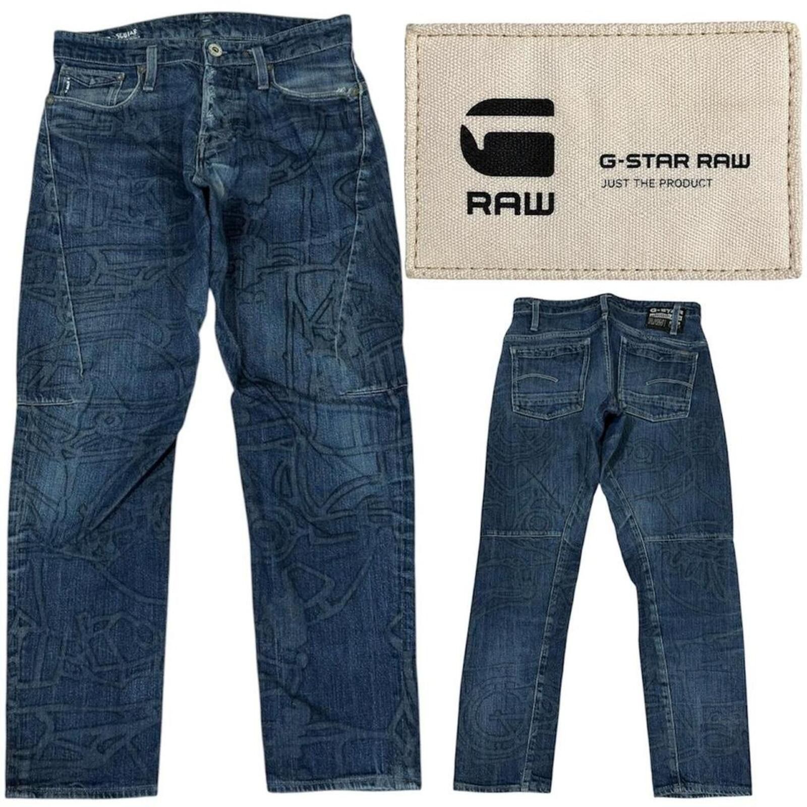 True Religion G-Star Raw blue jeans with unique design Size 30" / US 8 / IT 44 - 1 Thumbnail
