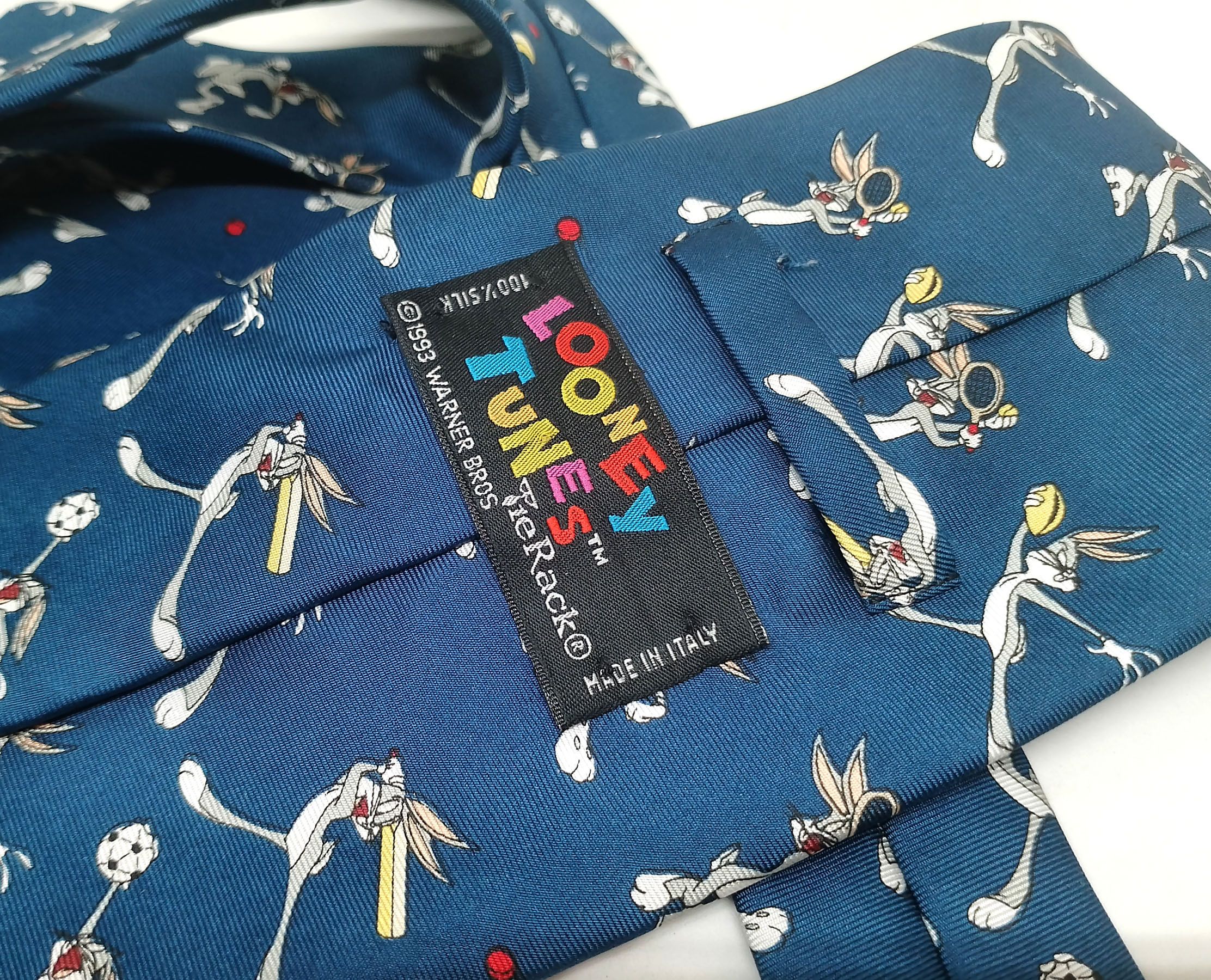 Other Vintage 1993 Tie Rack Looney Tunes Silk Tie Size ONE SIZE - 5 Thumbnail