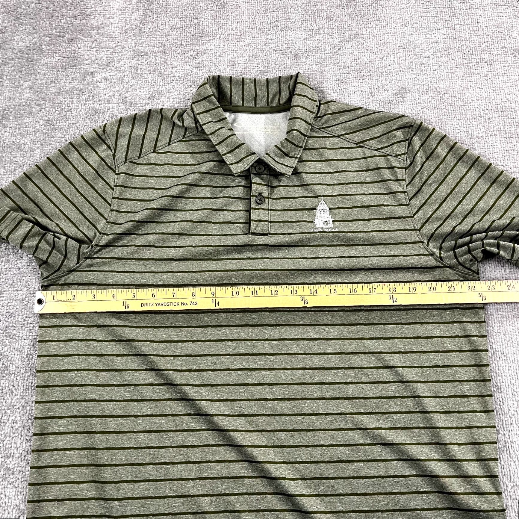 Oakley OAKLEY Polo Shirt Mens Large Green Striped Golf Performance Sport Shirt Casual Mens Golf Size US L / EU 52-54 / 3 - 7 Thumbnail