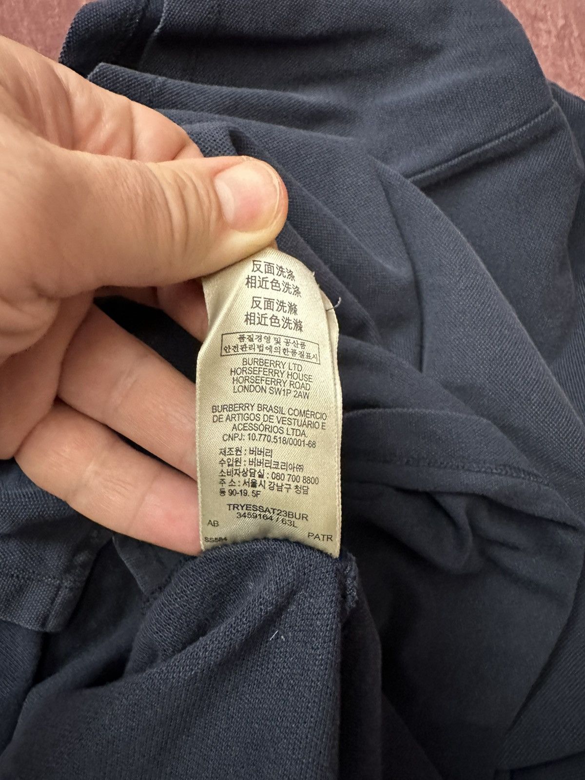 Burberry Burberry polo size L dark blue Size US L / EU 52-54 / 3 - 10 Thumbnail