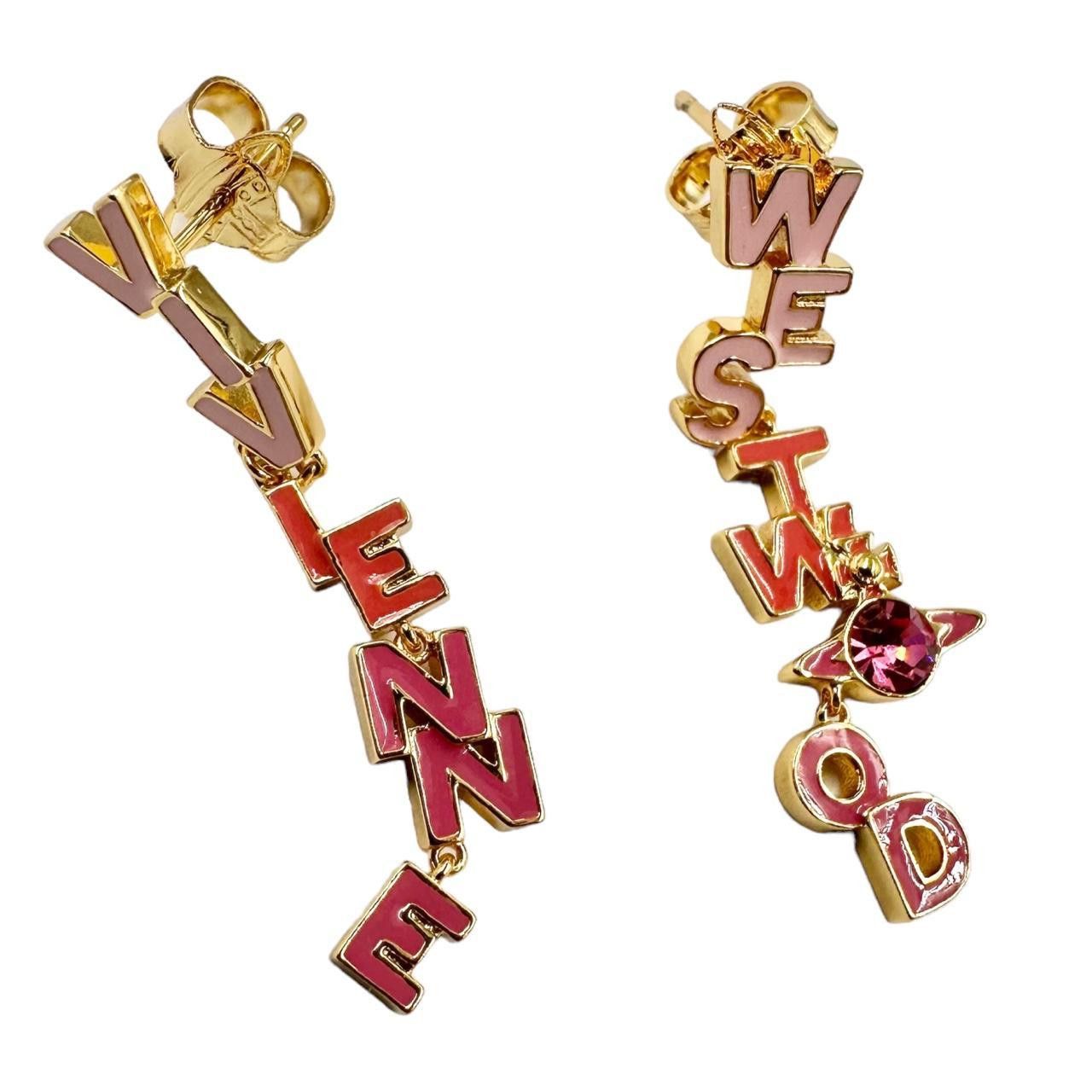 Vivienne Westwood Vintage Vivienne Westwood Hanging Letter Earrings ...