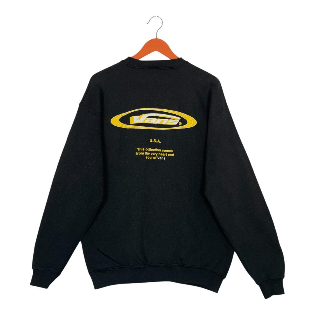Vans Vintage Vans Backhit Printed Logo Pullover Sweatshirt Size US M / EU 48-50 / 2 - 1 Thumbnail
