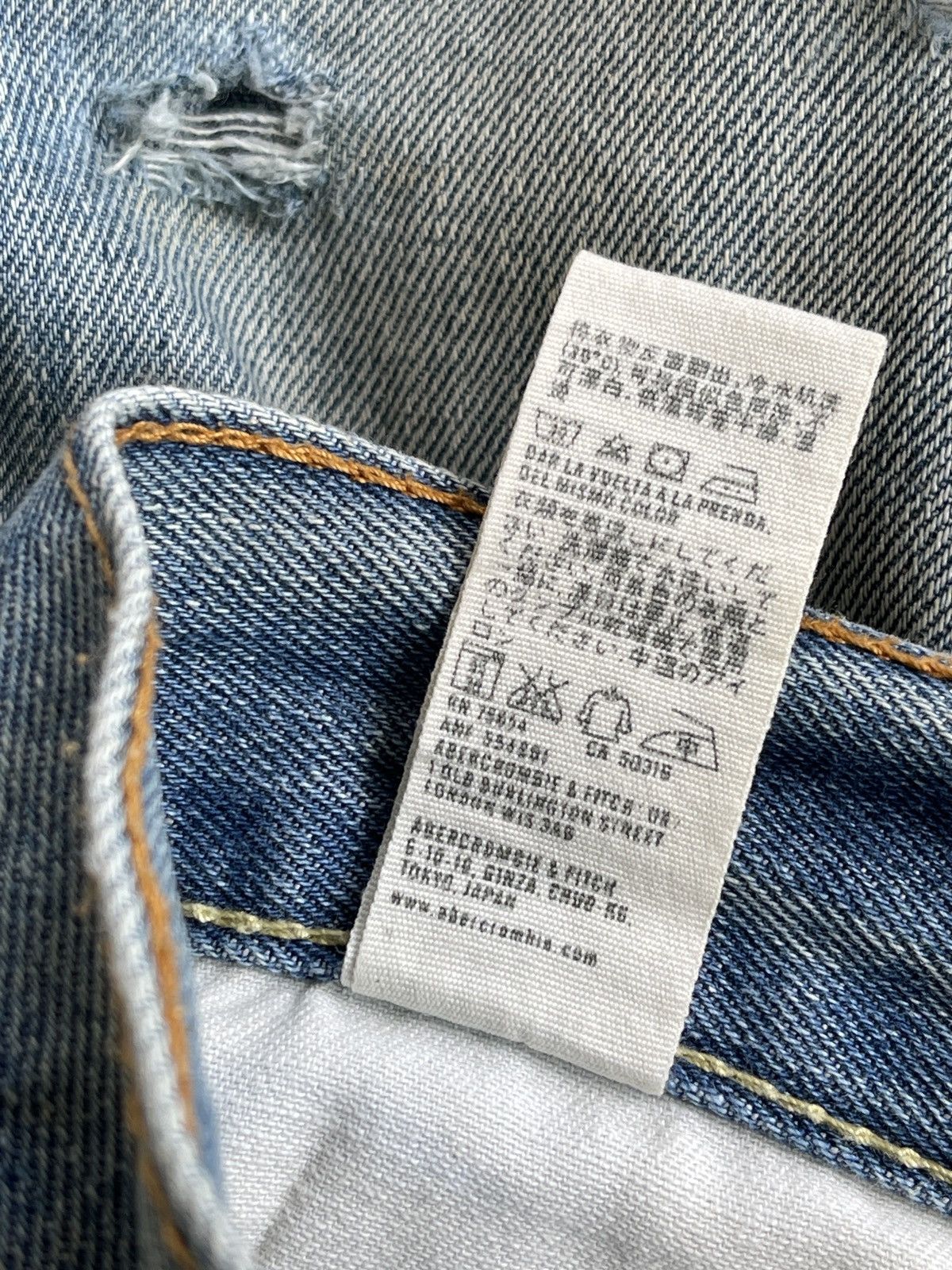 Abercrombie & Fitch Vintage Abercrombie & Fitch New York Distressed Denim Size US 34 / EU 50 - 15 Thumbnail