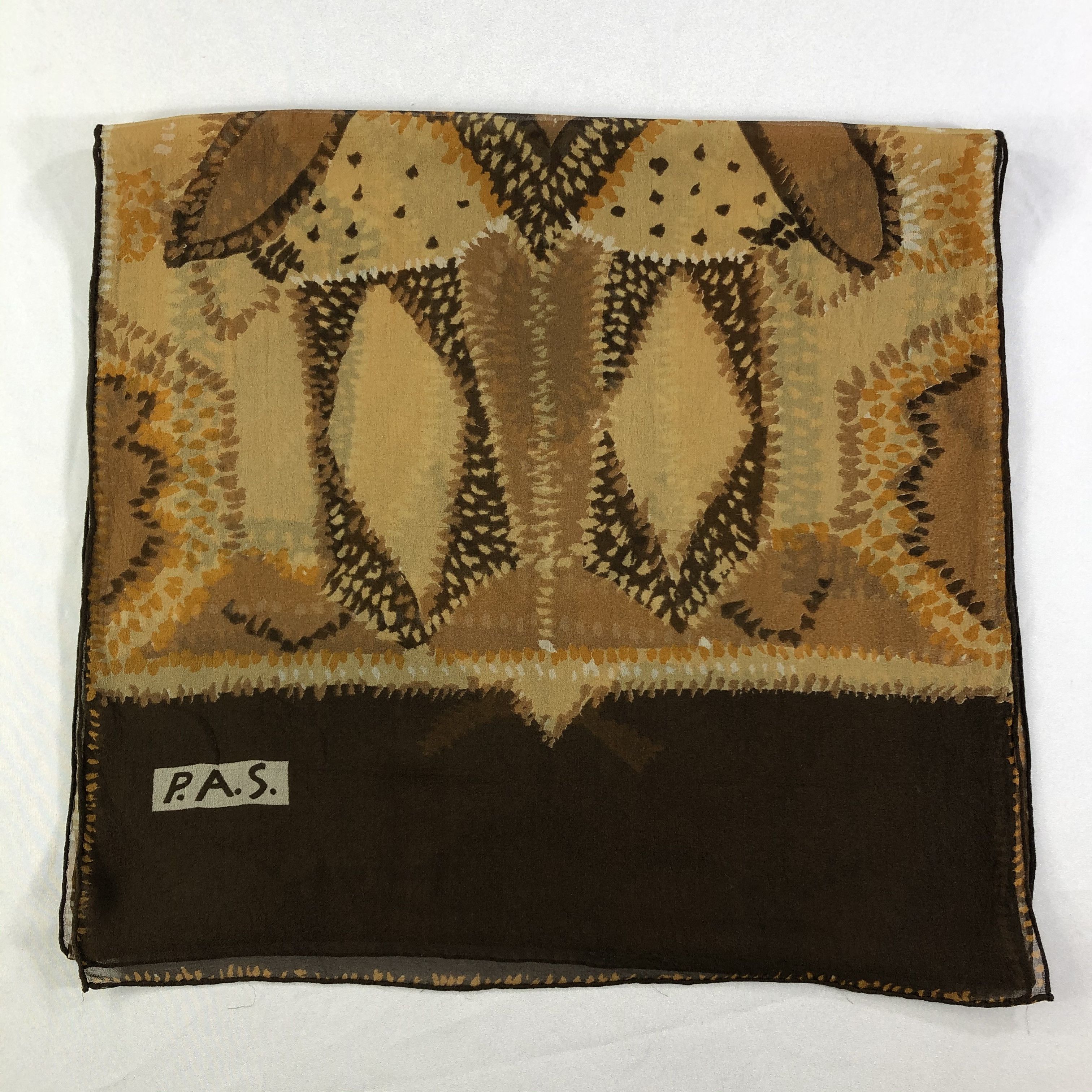 Vintage Vintage P.A.S. Silk Scarf Size ONE SIZE - 2 Thumbnail